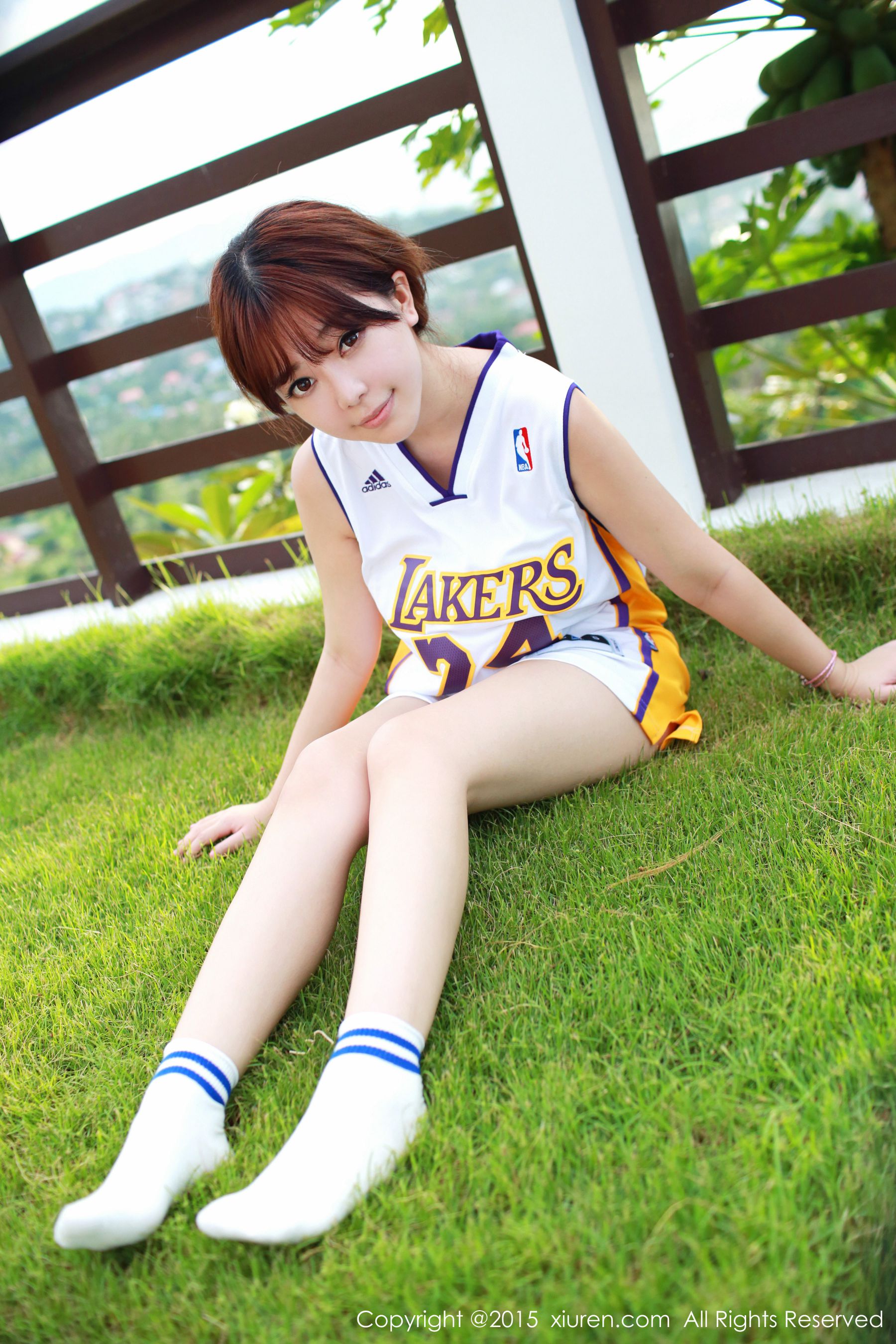 刘飞儿Faye《科比篮球服+布条内衣》  No.452-图3