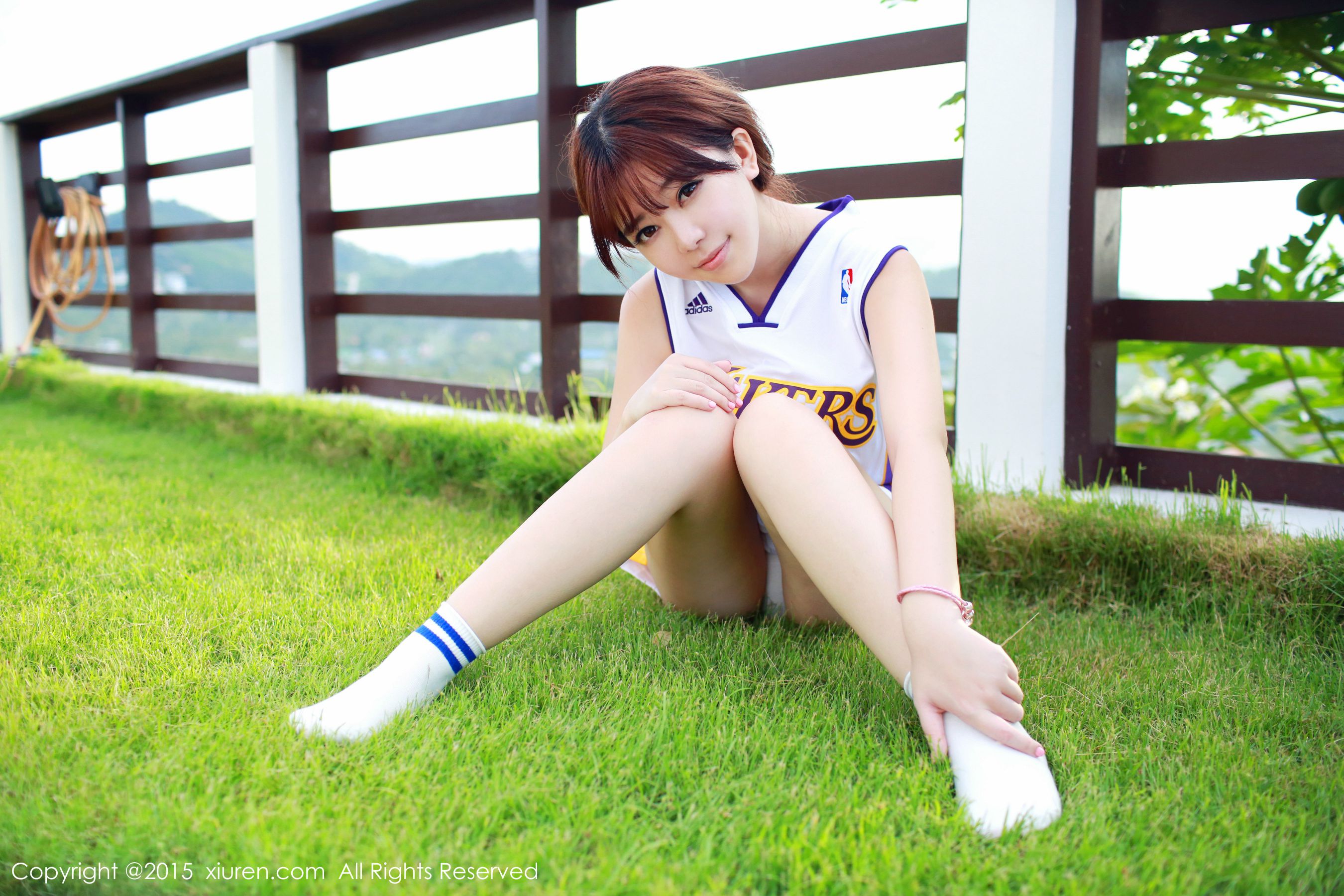 刘飞儿Faye《科比篮球服+布条内衣》  No.452-图8