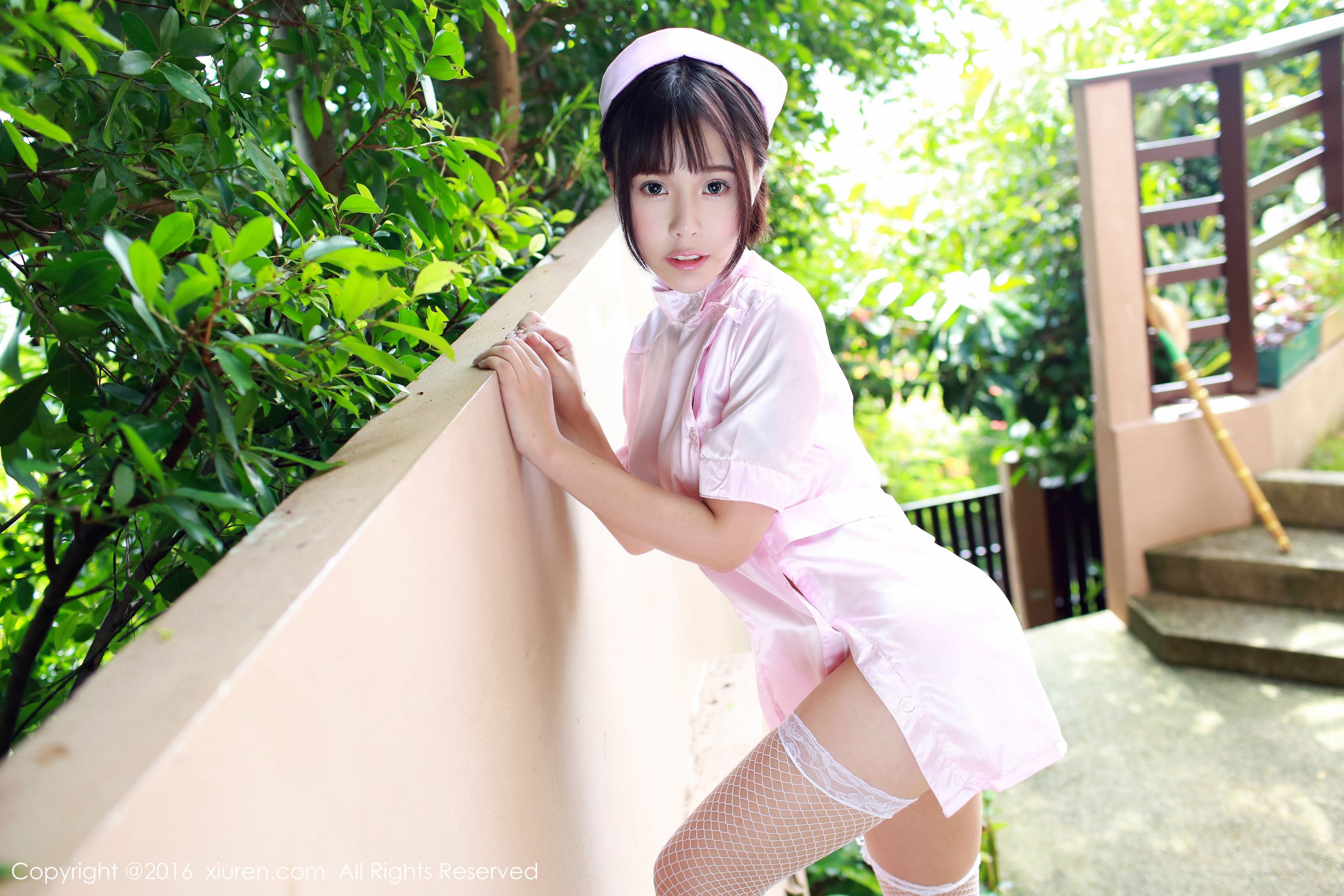 Evelyn艾莉《小护士+网袜系列》  No.474-图49