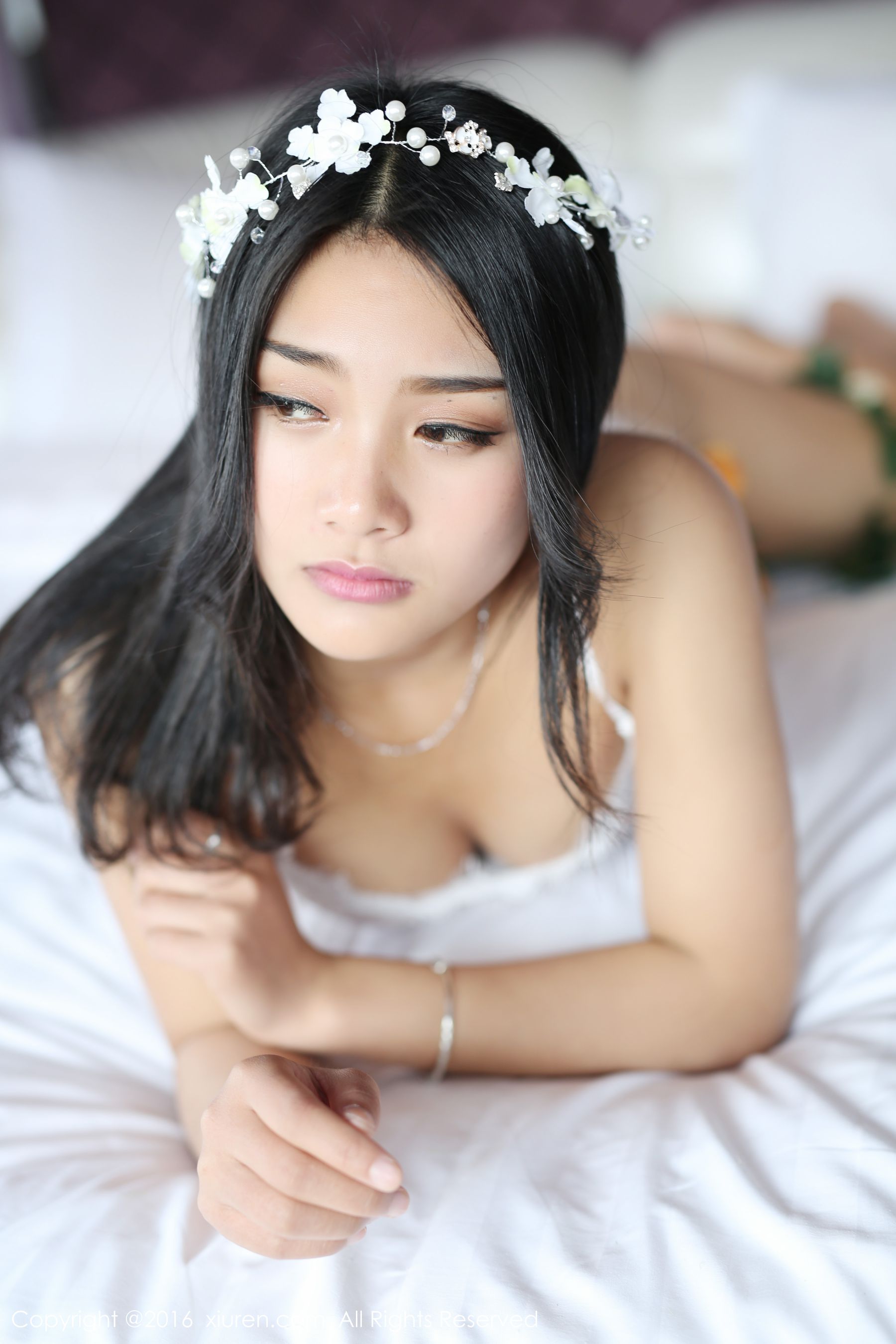 白微Sera《古典汉服+蕾丝内衣》  No.508-图45