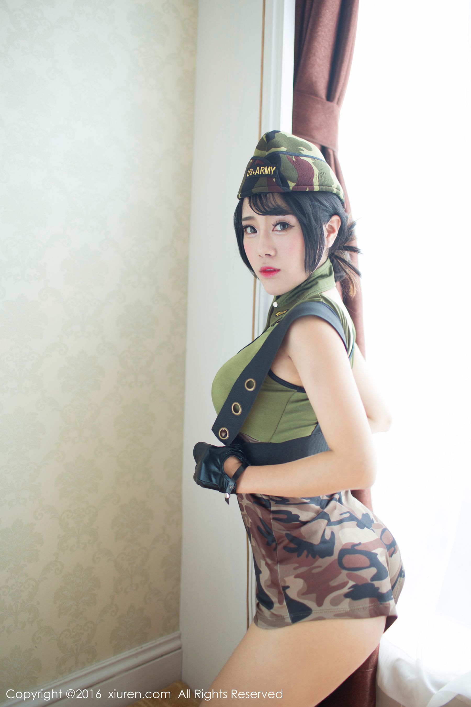 兜豆靓Youlina《迷彩服+浴室系列》  No.519-图0