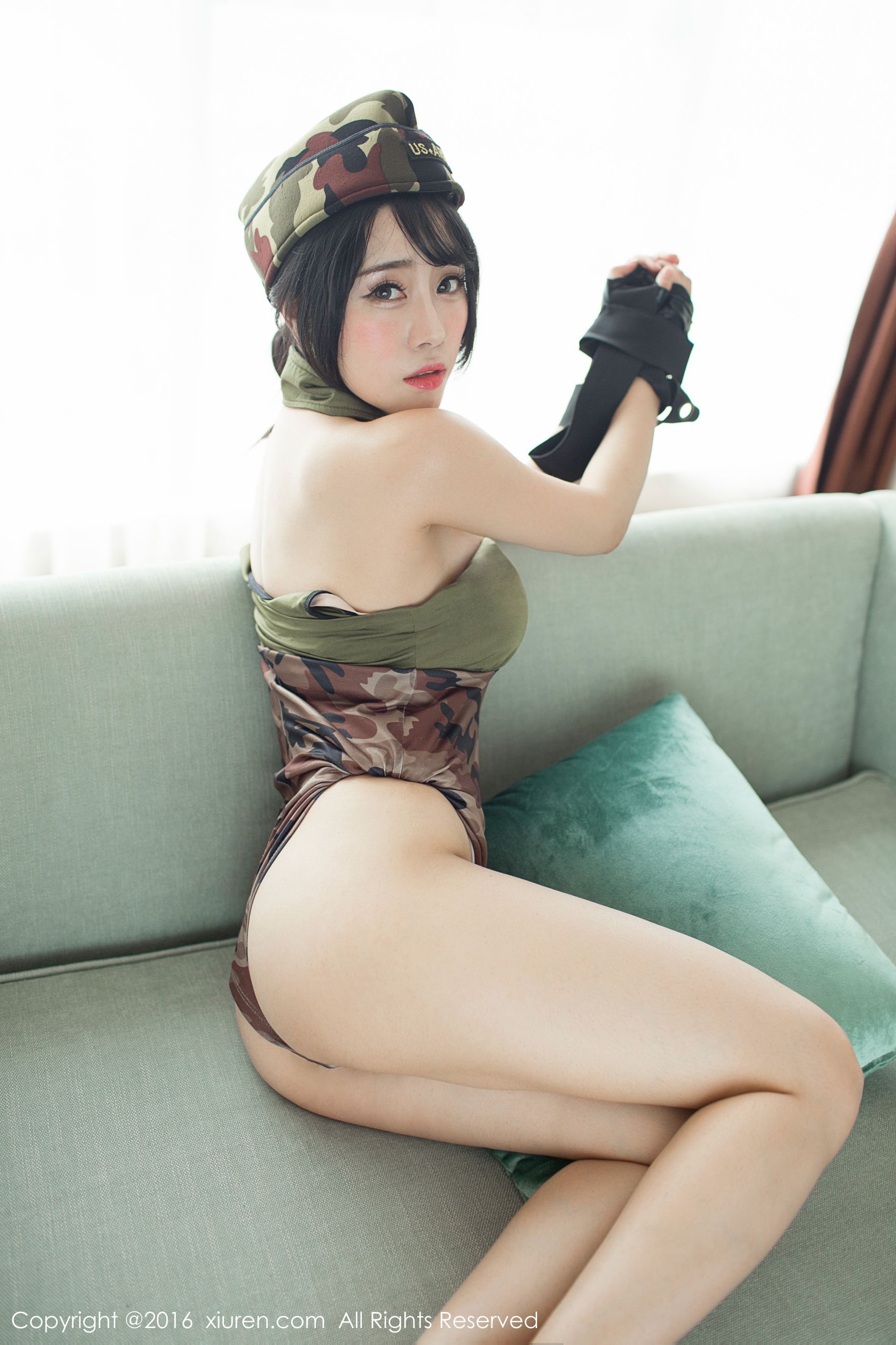 兜豆靓Youlina《迷彩服+浴室系列》  No.519-图28