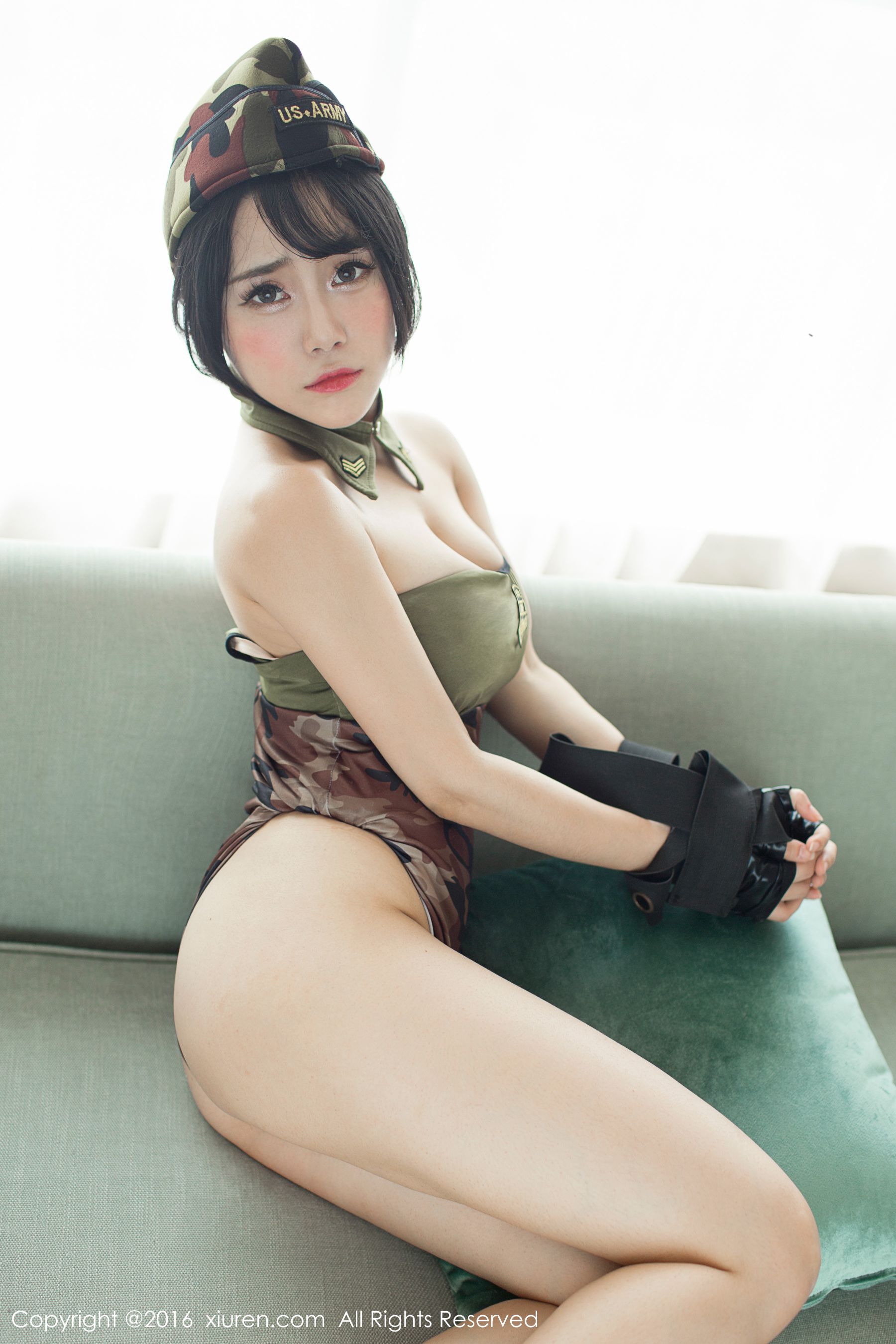 兜豆靓Youlina《迷彩服+浴室系列》  No.519-图29
