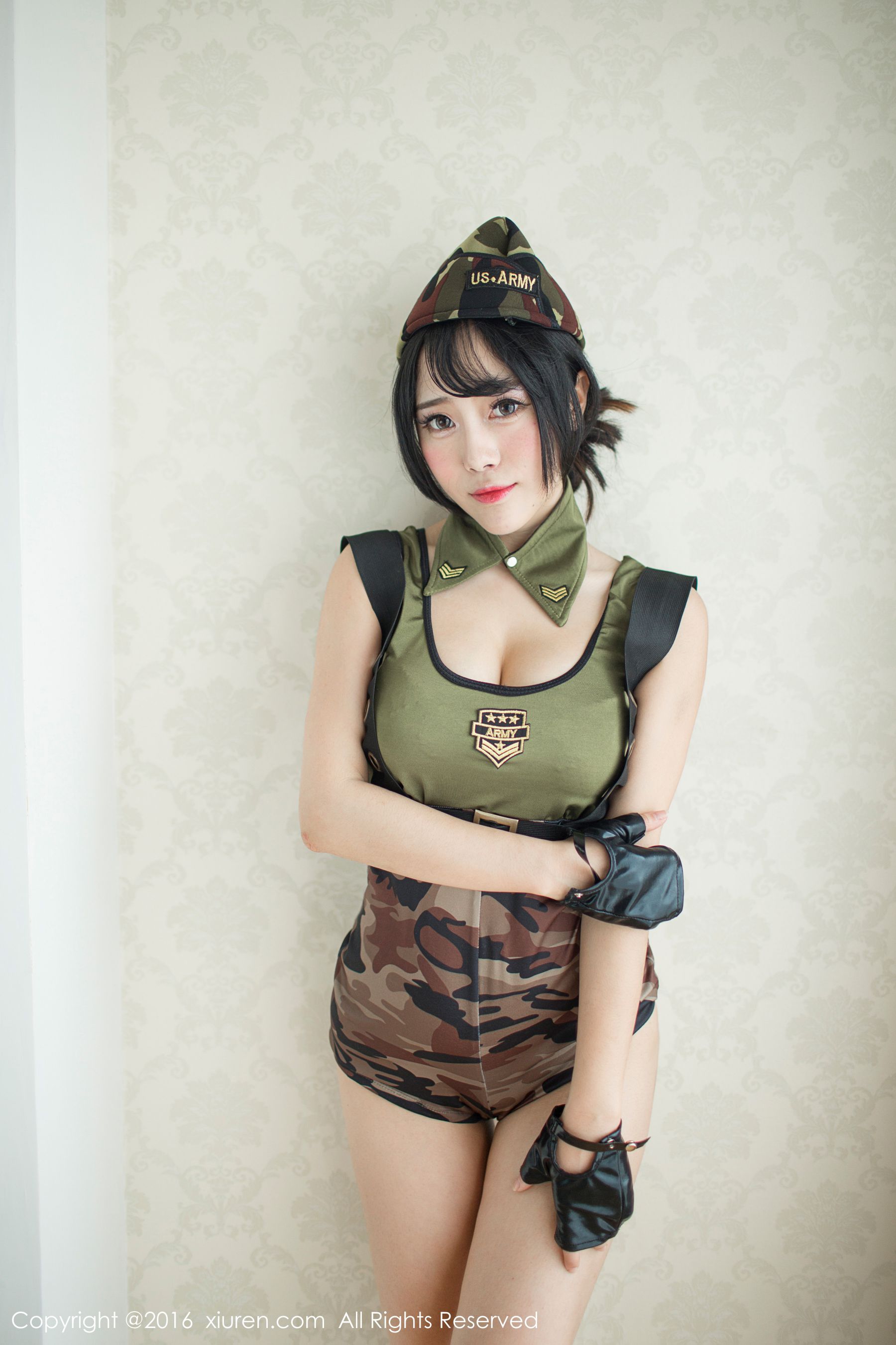 兜豆靓Youlina《迷彩服+浴室系列》  No.519-图6