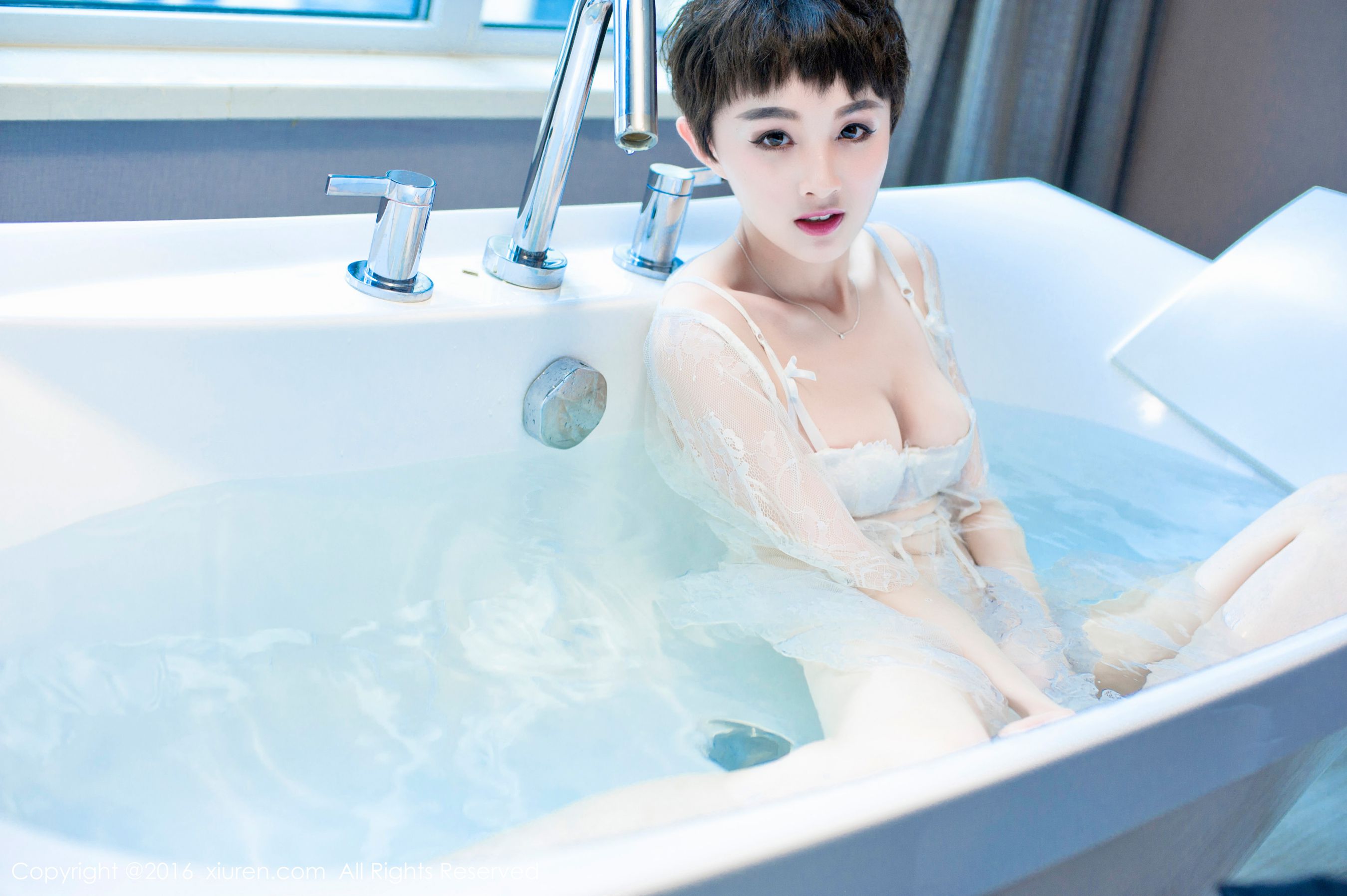 小杨幂@baby_kiki《制服衬衣、休闲内衬、浴缸湿身》  No.600-图12