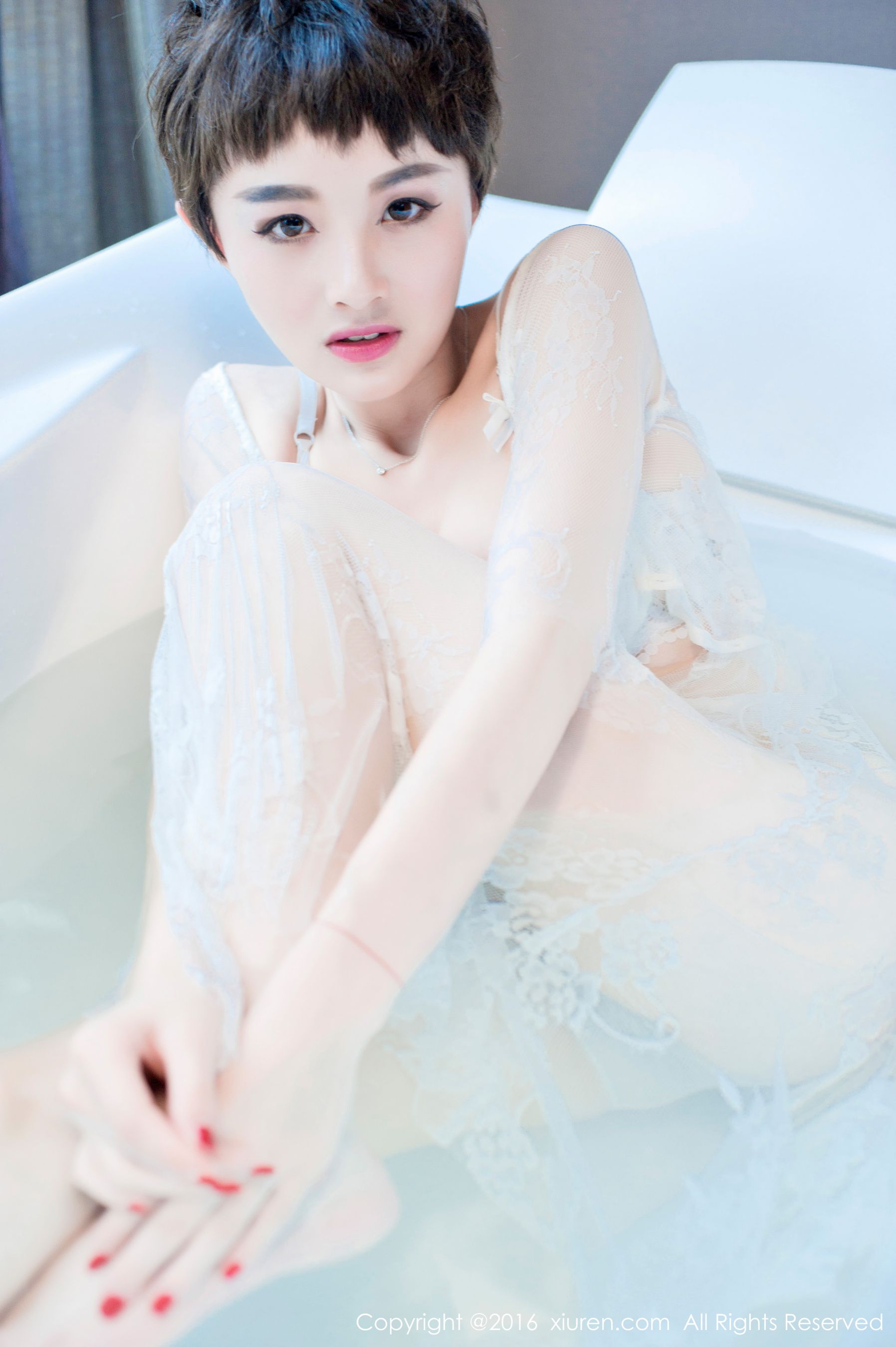 小杨幂@baby_kiki《制服衬衣、休闲内衬、浴缸湿身》  No.600-图31