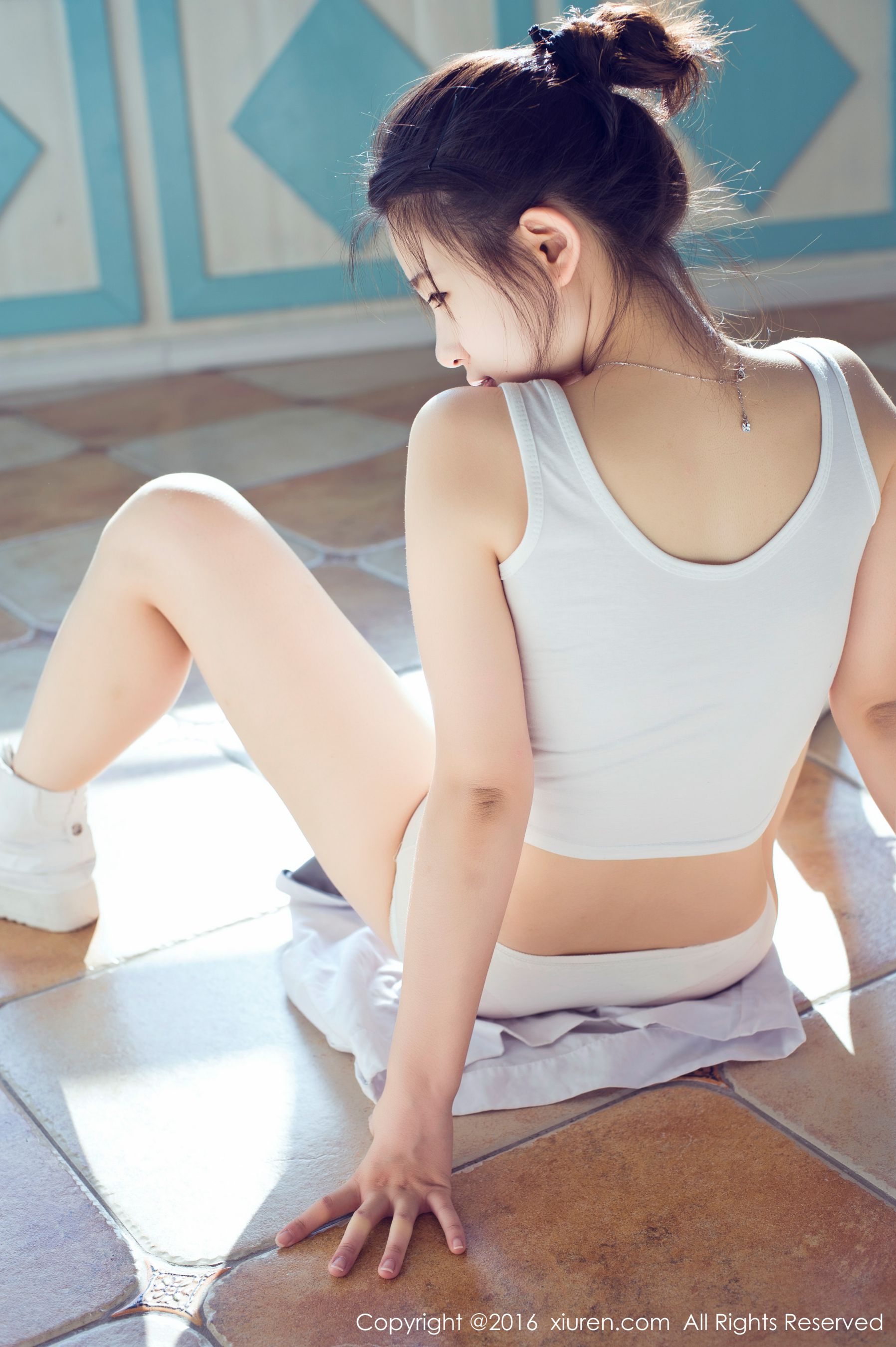 草莓zz/吴允芝《日系死库水、日本高中出操服、小裤裤小背心》  No.616-图17