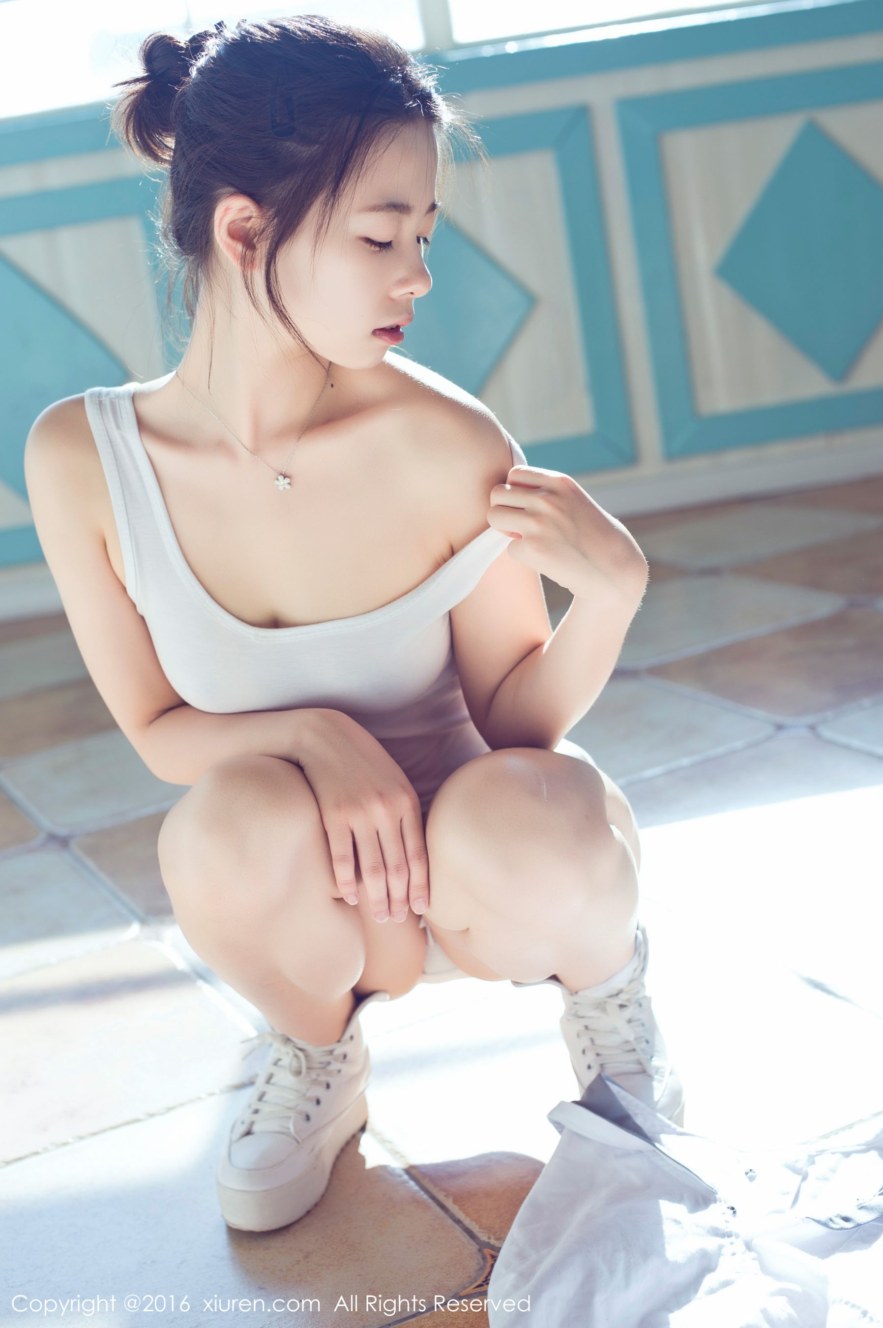 草莓zz/吴允芝《日系死库水、日本高中出操服、小裤裤小背心》  No.616-图25