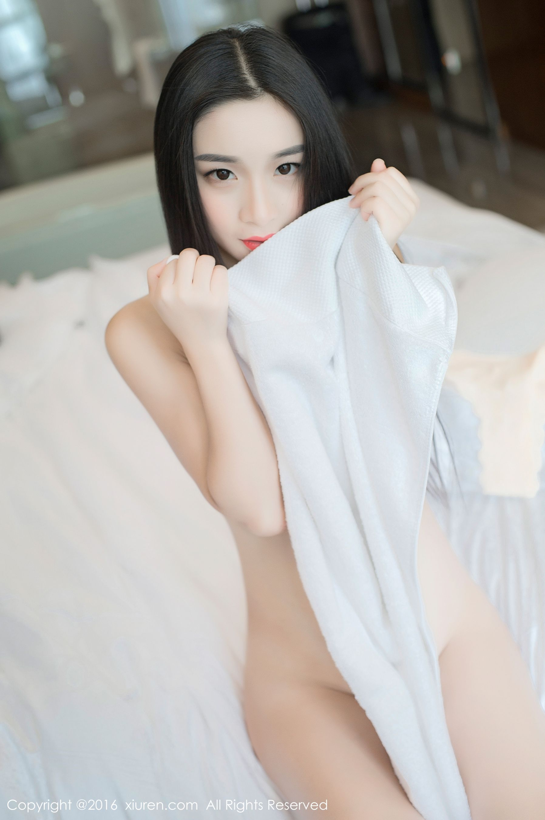 绮梦Cherish《高叉校服内搭豹纹、真空浴巾》  No.645-图26
