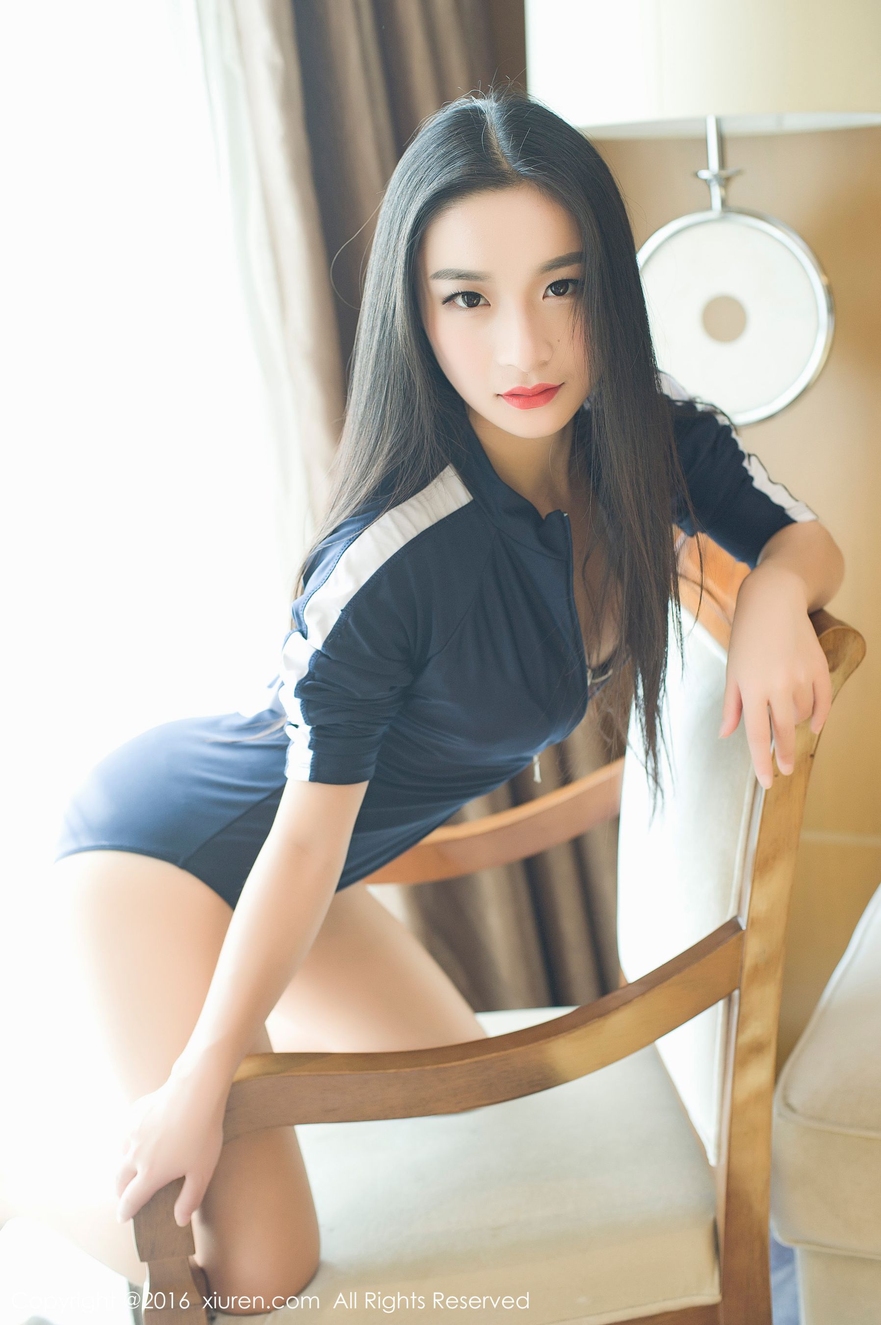 绮梦Cherish《高叉校服内搭豹纹、真空浴巾》  No.645-图63