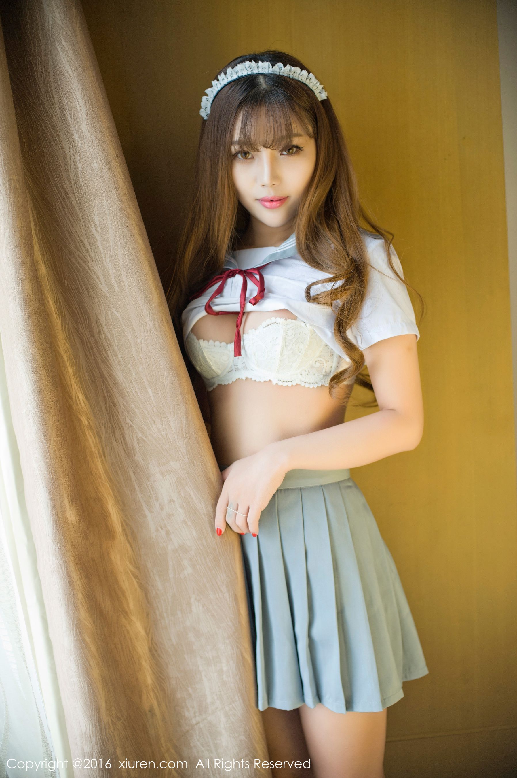 周予然《高中校服户外爆乳，经典日系校服》  No.651-图25