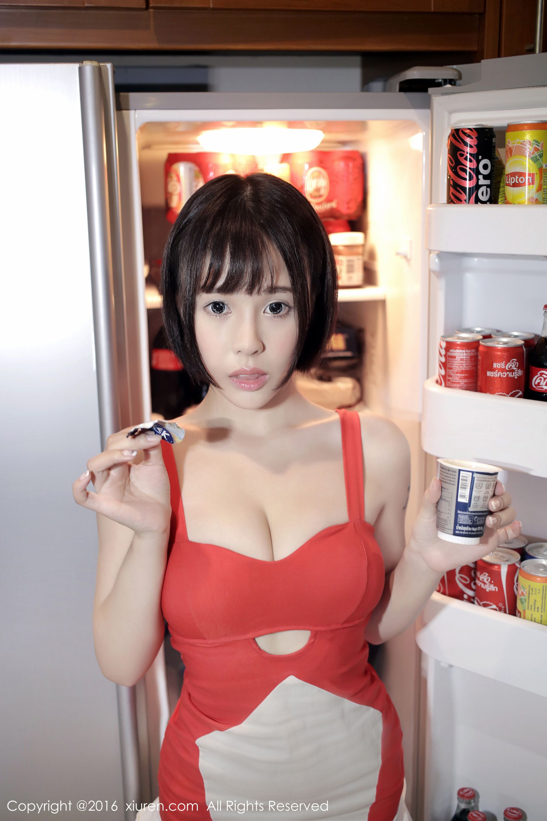 Evelyn艾莉《小红裙》  No.665-图13