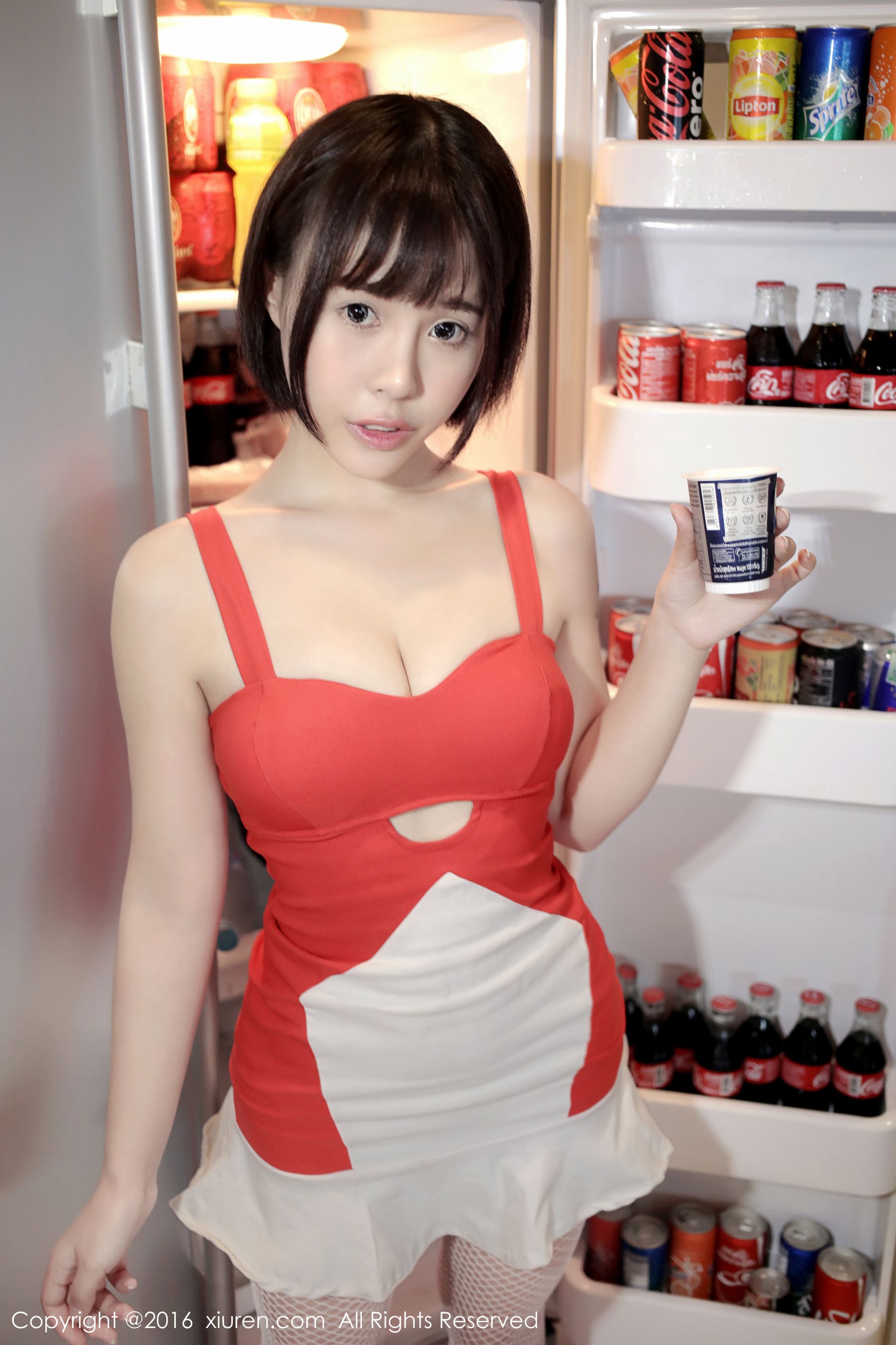 Evelyn艾莉《小红裙》  No.665-图14