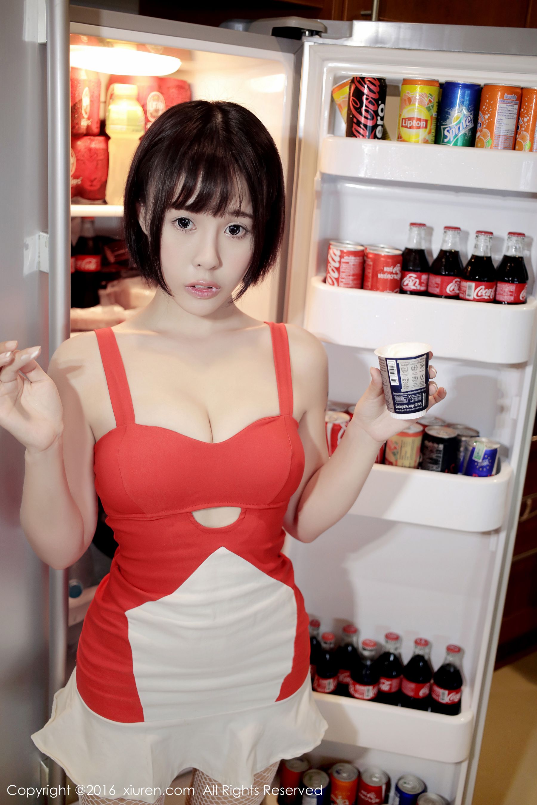 Evelyn艾莉《小红裙》  No.665-图15