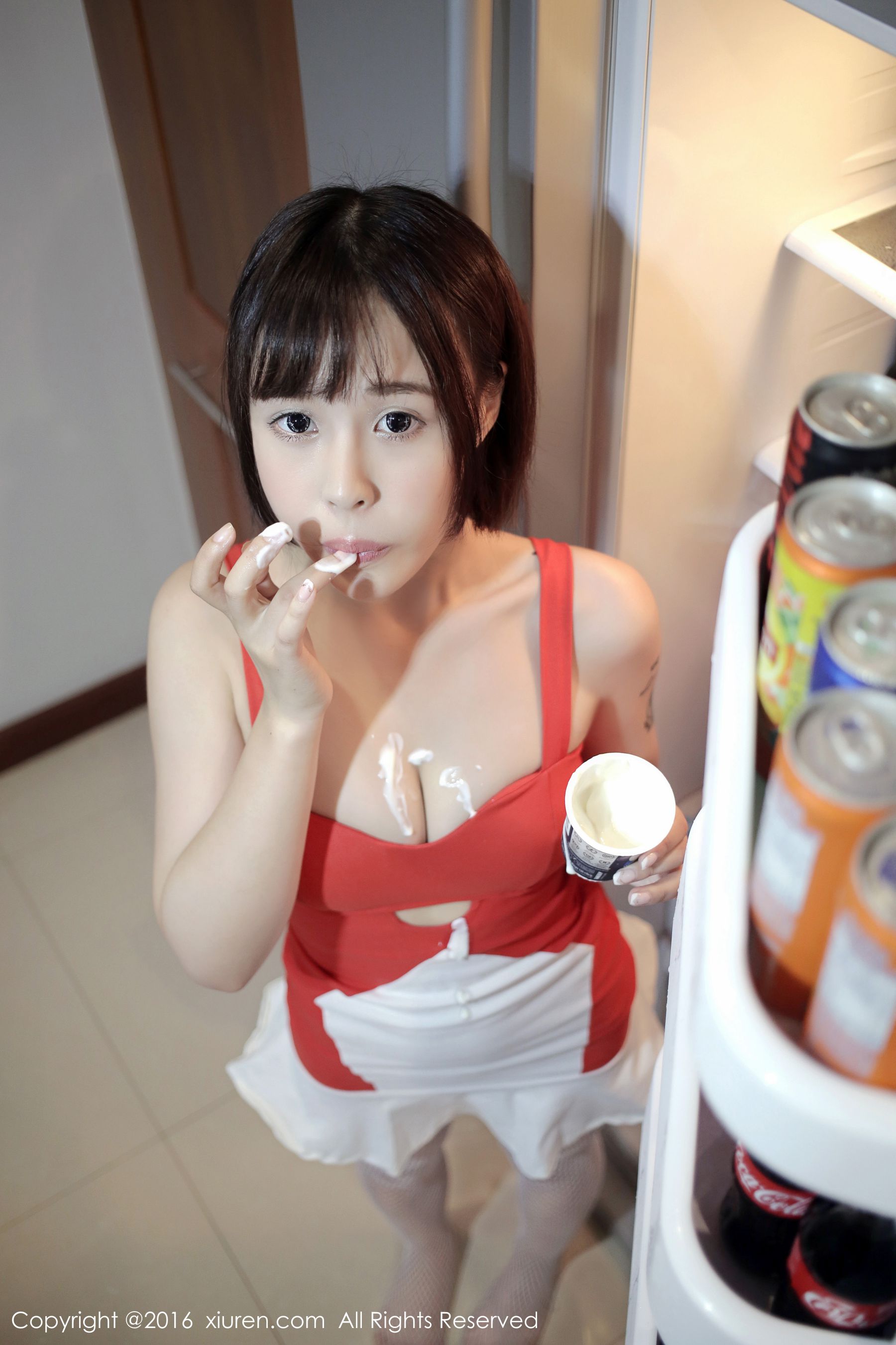 Evelyn艾莉《小红裙》  No.665-图16