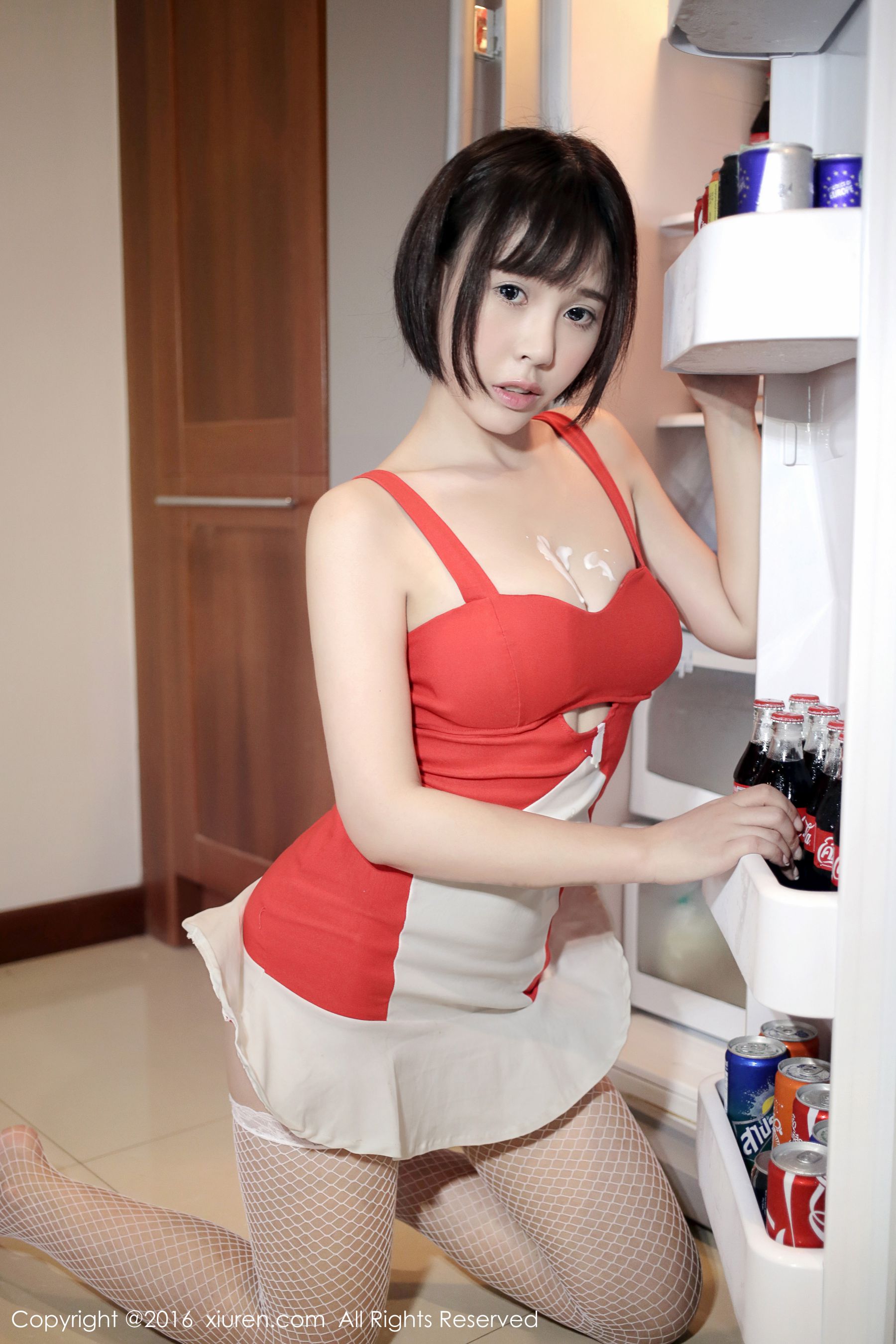 Evelyn艾莉《小红裙》  No.665-图23