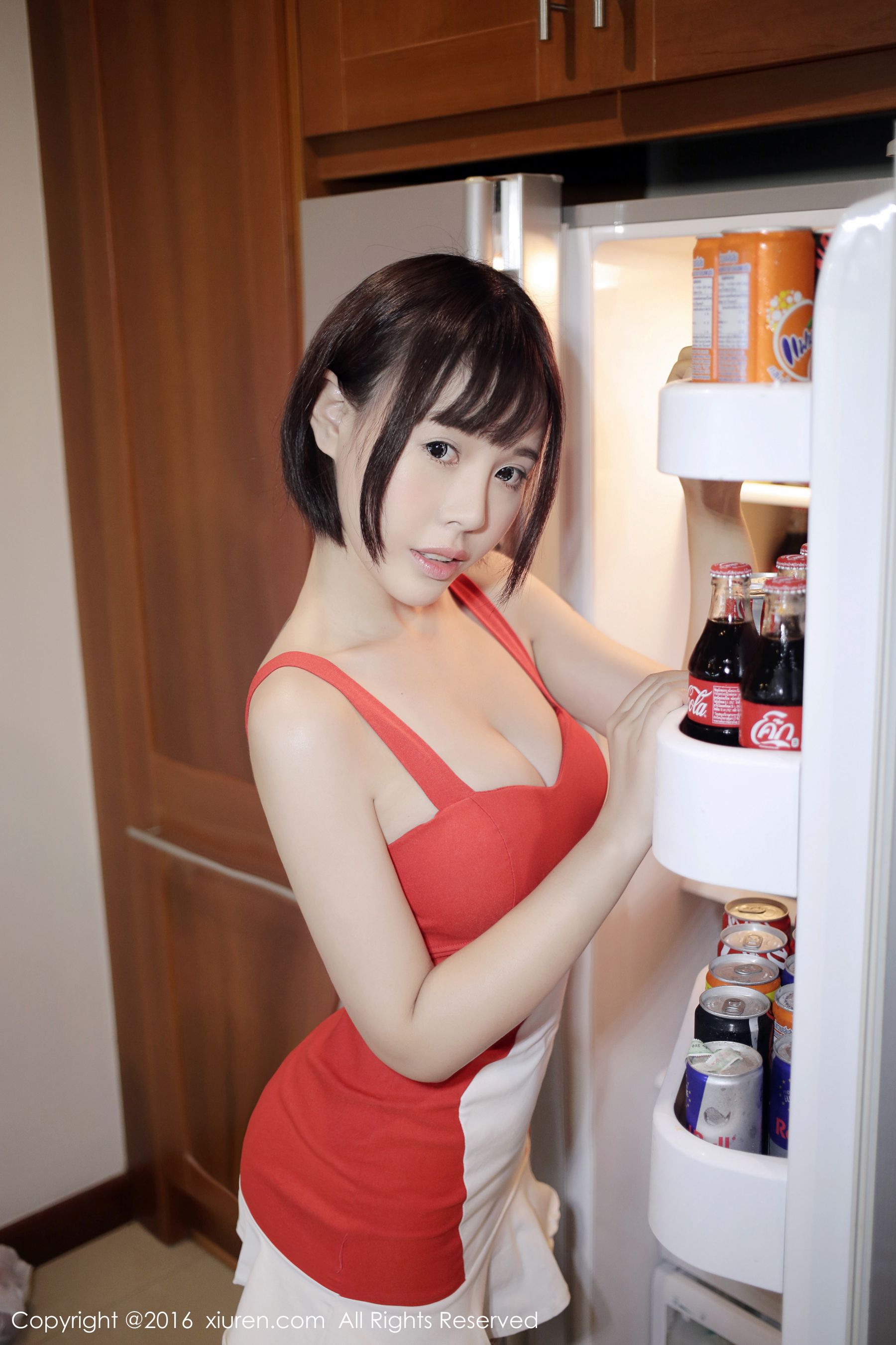 Evelyn艾莉《小红裙》  No.665-图4