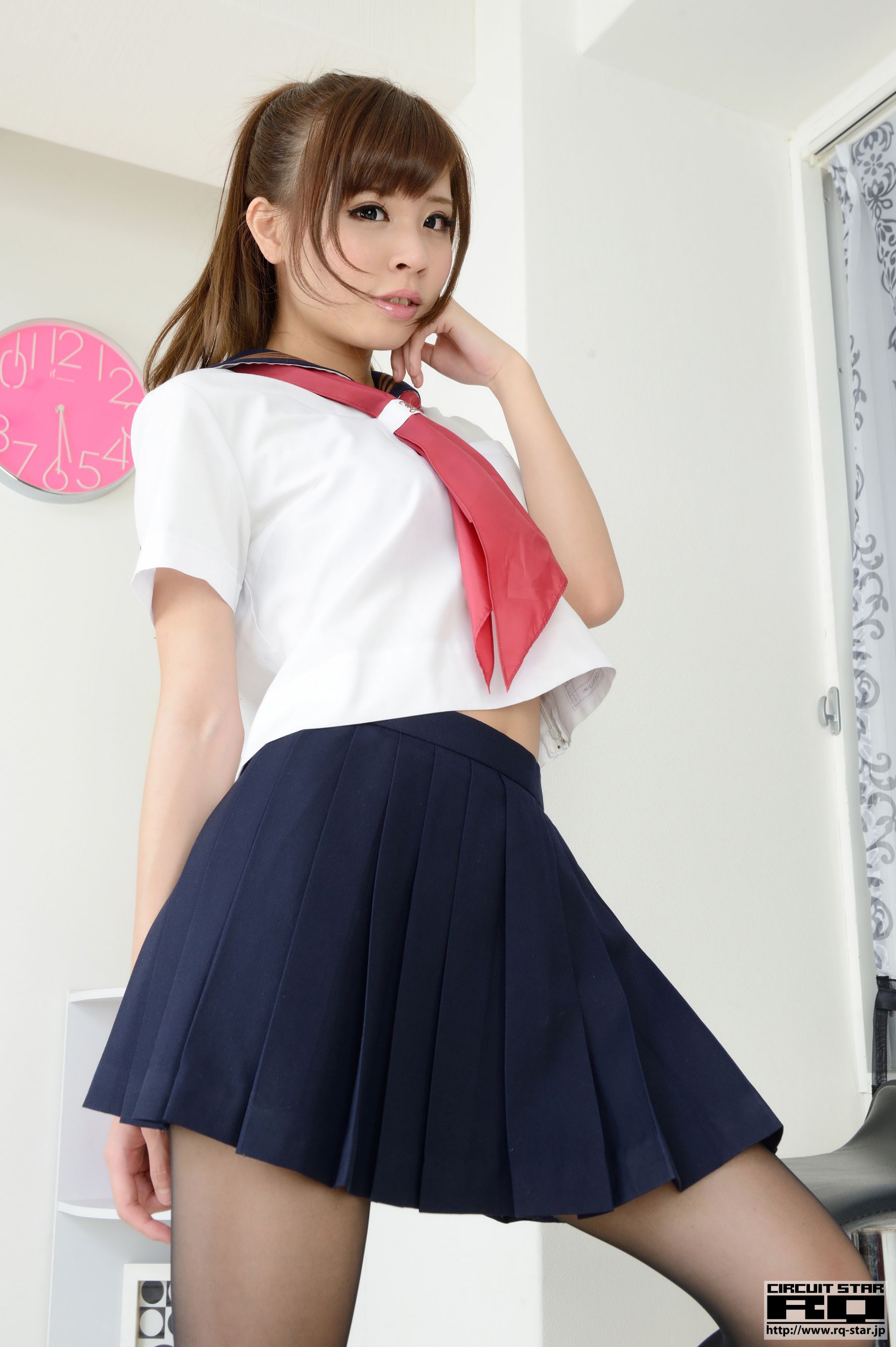 NO.00915 Mayu Hirose 広瀬茉夢 School Girl 校服黑丝-图63