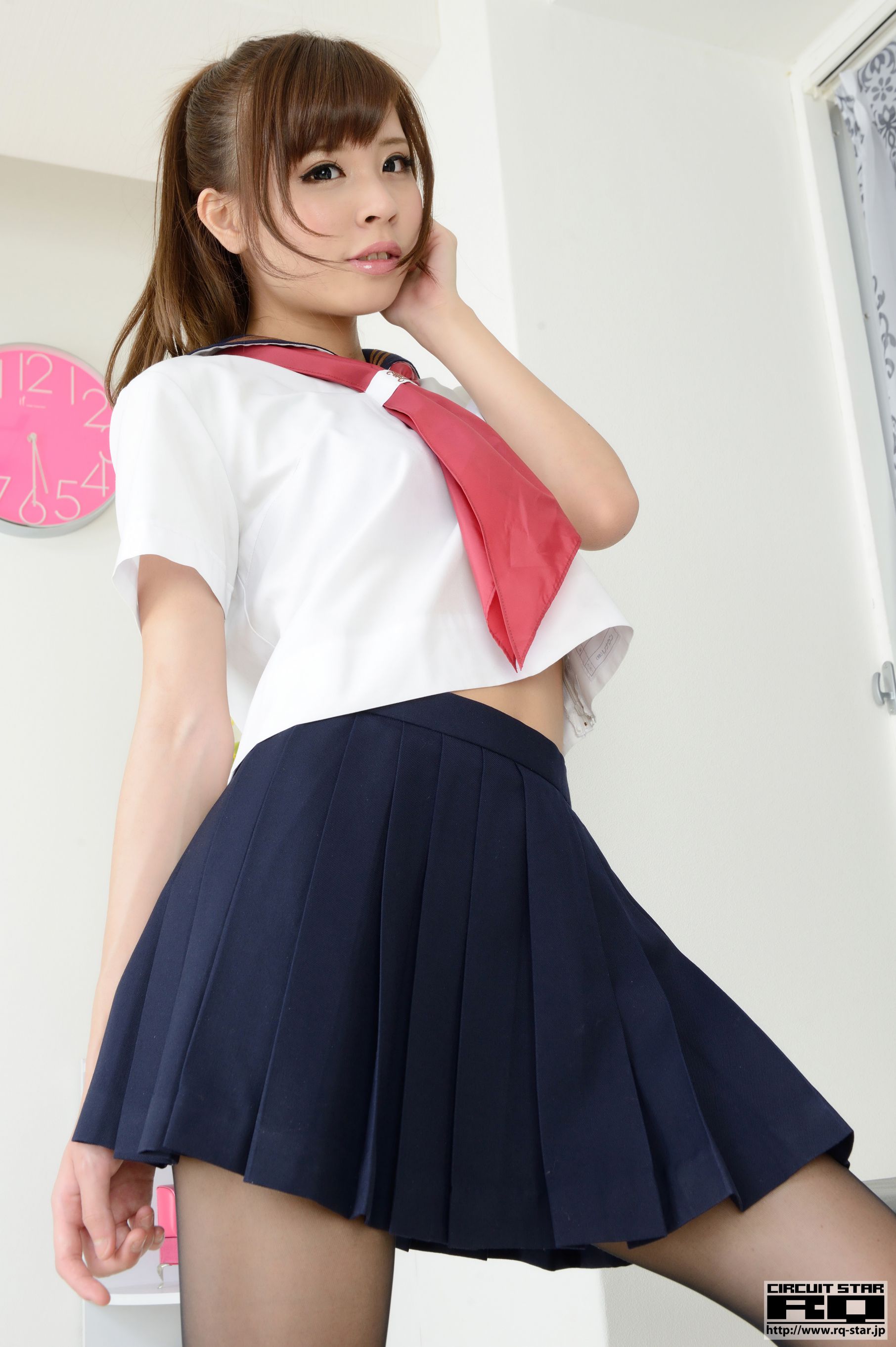 NO.00915 Mayu Hirose 広瀬茉夢 School Girl 校服黑丝-图64