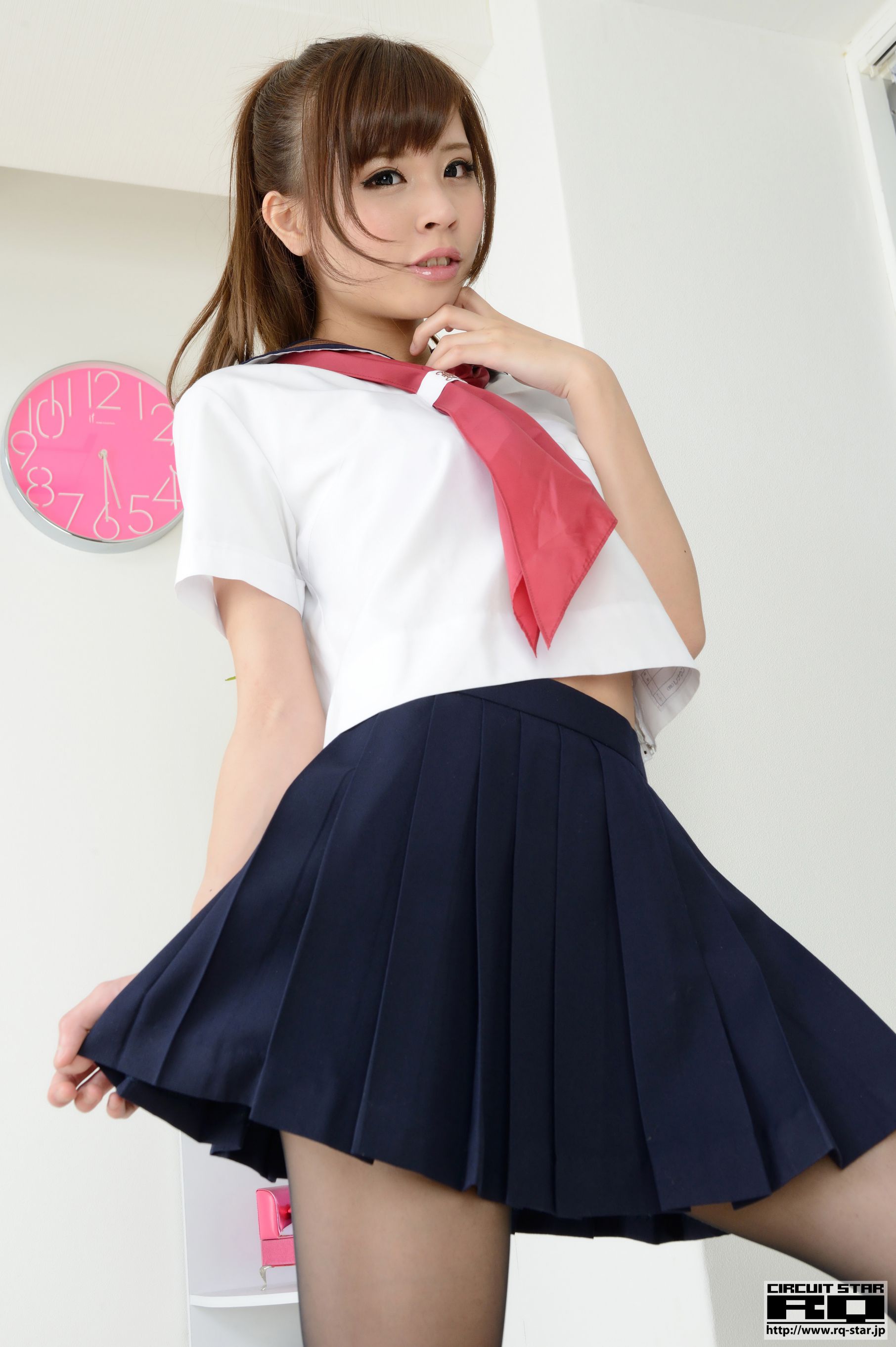 NO.00915 Mayu Hirose 広瀬茉夢 School Girl 校服黑丝-图65