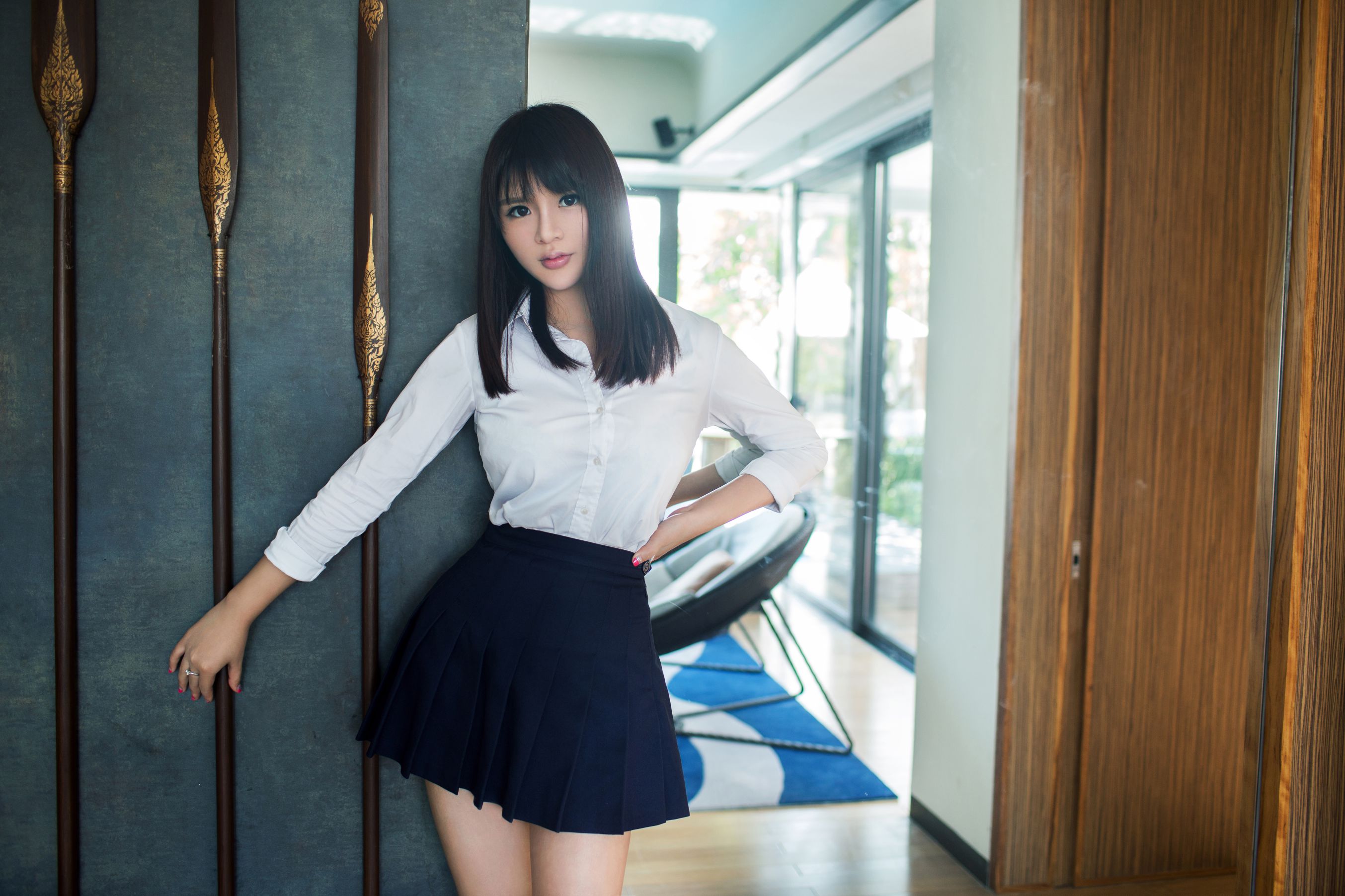 王依萌《萌颜巨乳、高大白美》  No.063-图1