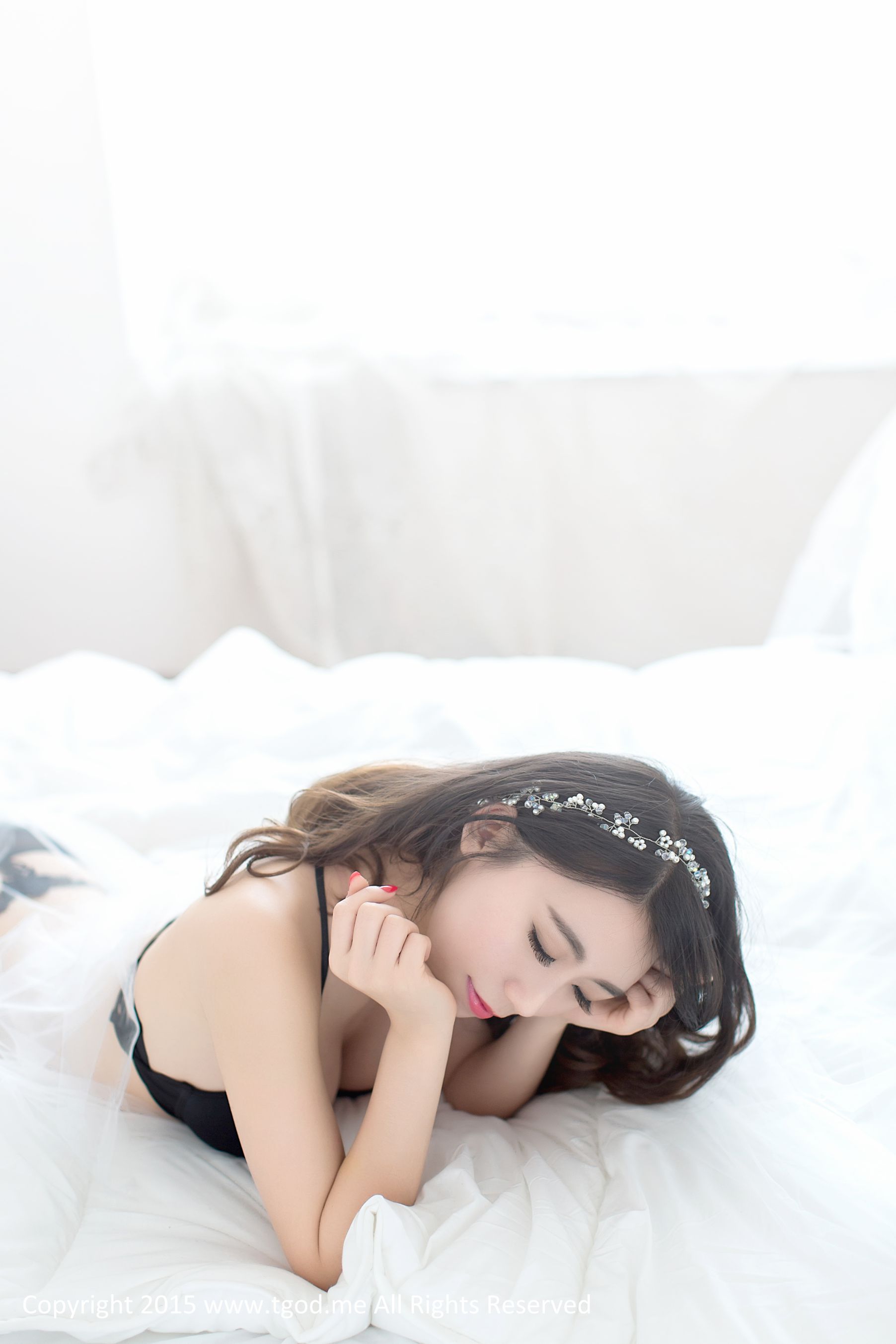 女神邓雪Sweet《蕾丝的诱惑》日系写真集-图11