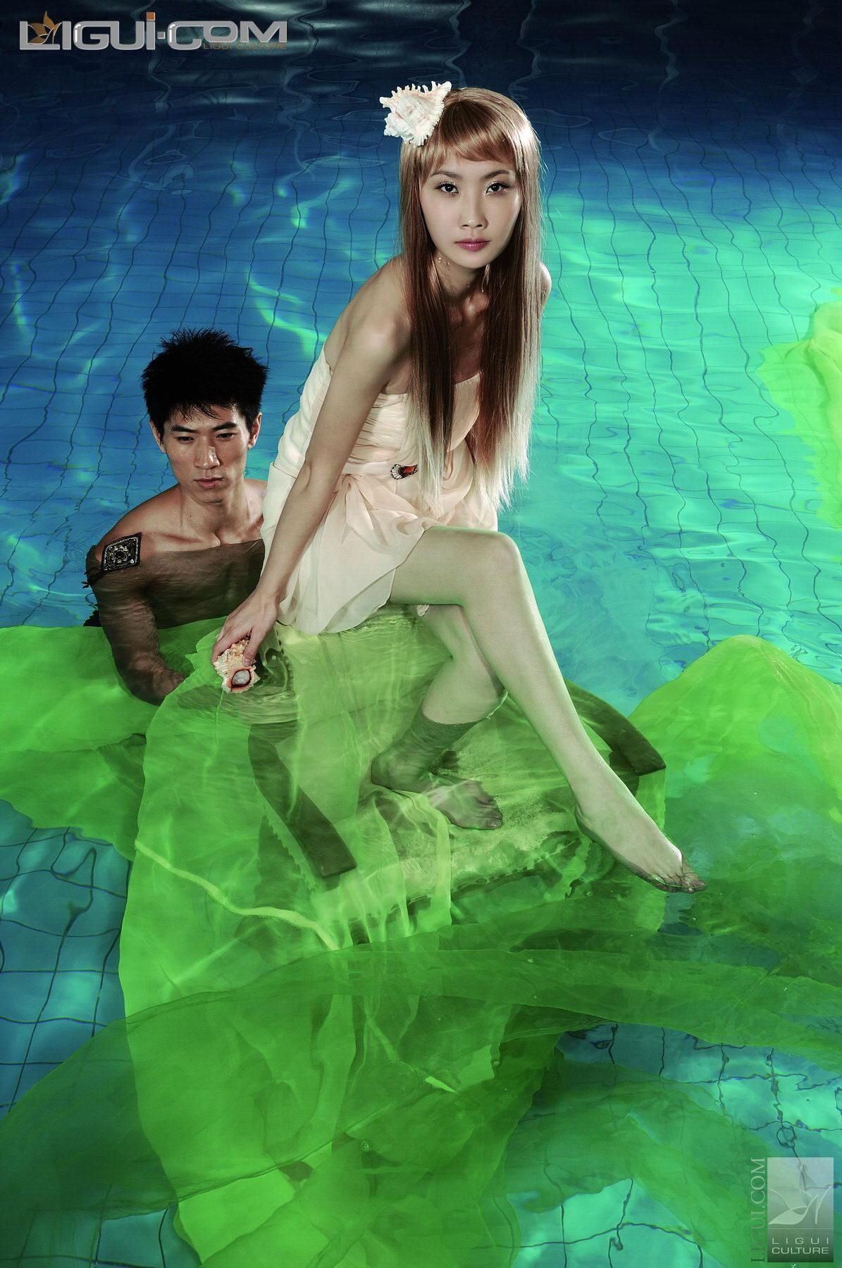 Model 马鑫茹《人鱼的梦想》  丝足写真图片-图3