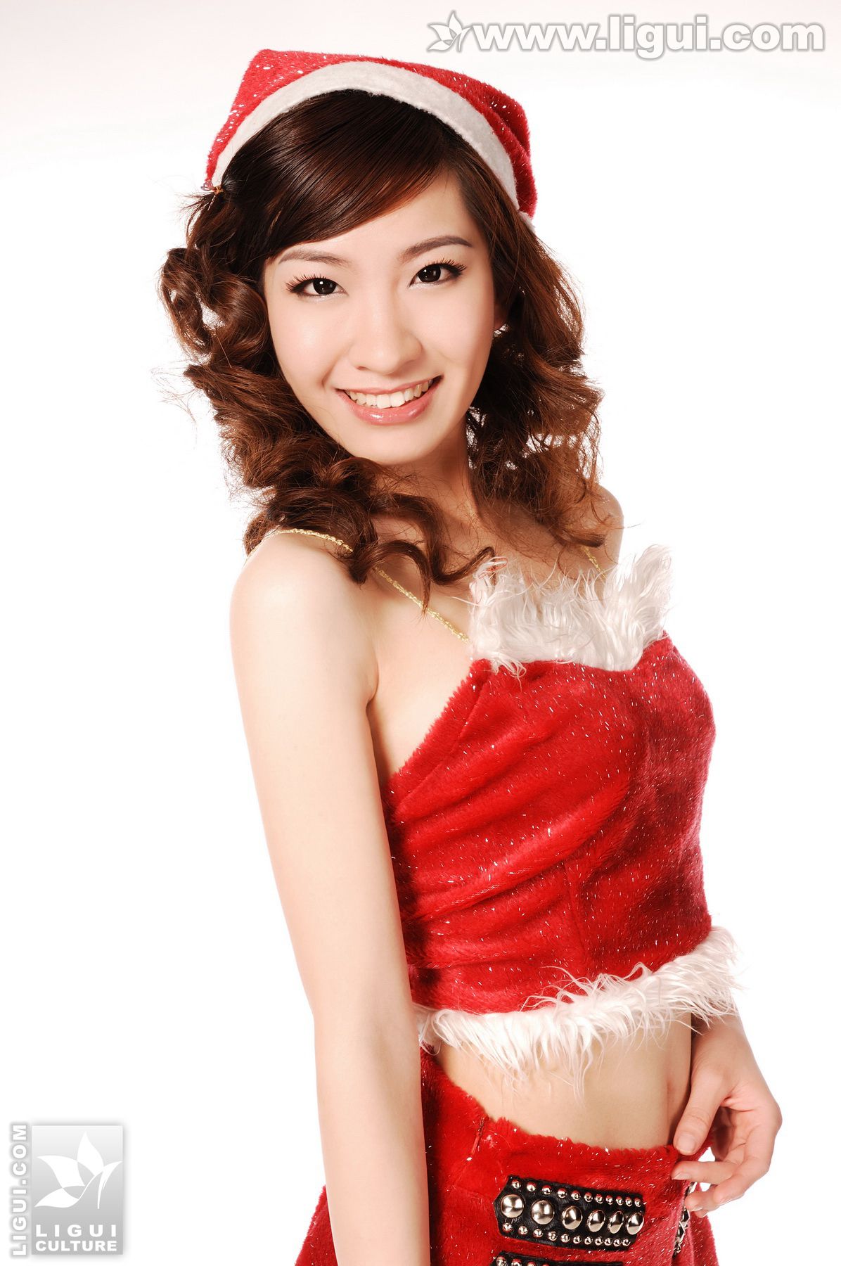 Model 小雪《祝大家圣诞快乐！》丝足写真图片-图2