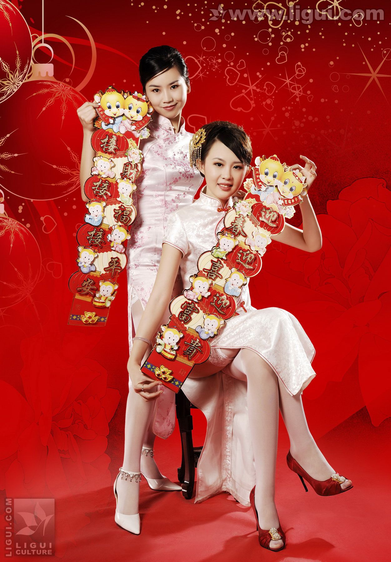 《丽柜模特这里给您拜年了》 新年特刊丝足写真图片-图4