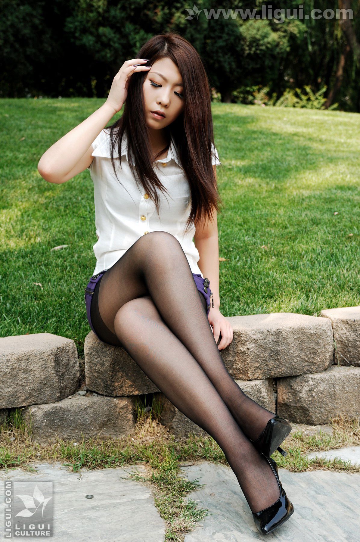 Model 幽幽《美色公园展示篇》  美腿玉足写真图片-图16