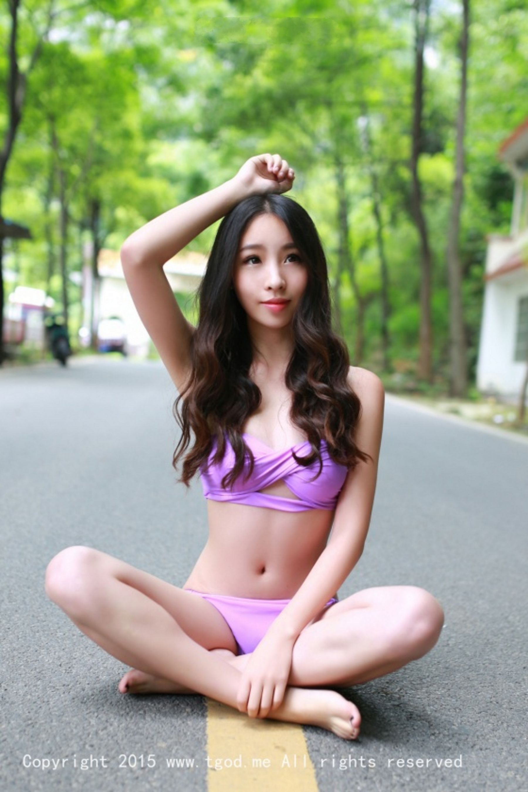 俏皮邻家姑娘梓萱Crystal《清新小溪》  写真集-图38