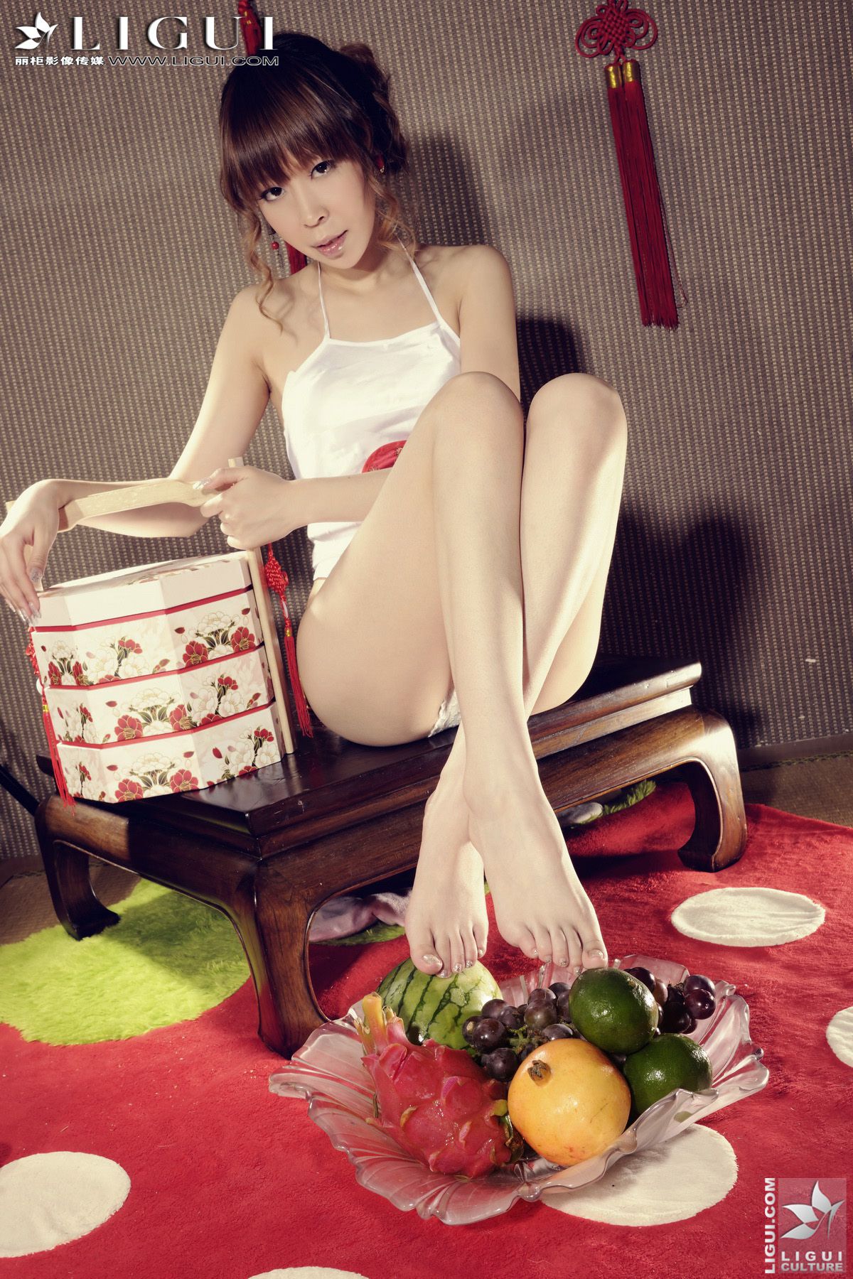 Model 英子、Vicky《中秋月儿圆》 上下合集  美腿玉足写真图片-图38