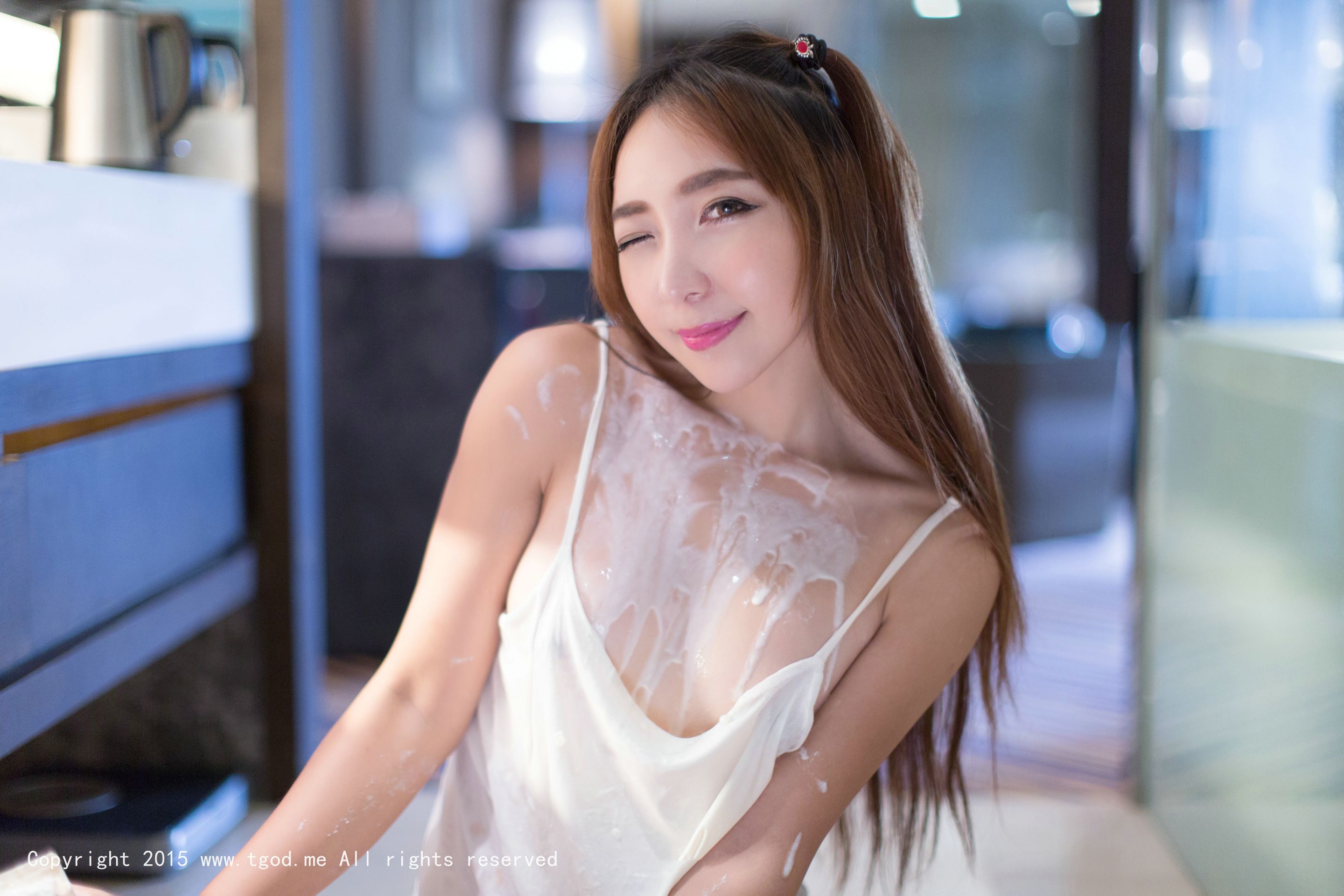 黄歆苑chobits 《夏日性感私房》黑丝、教鞭、浴室系列  写真集-图36