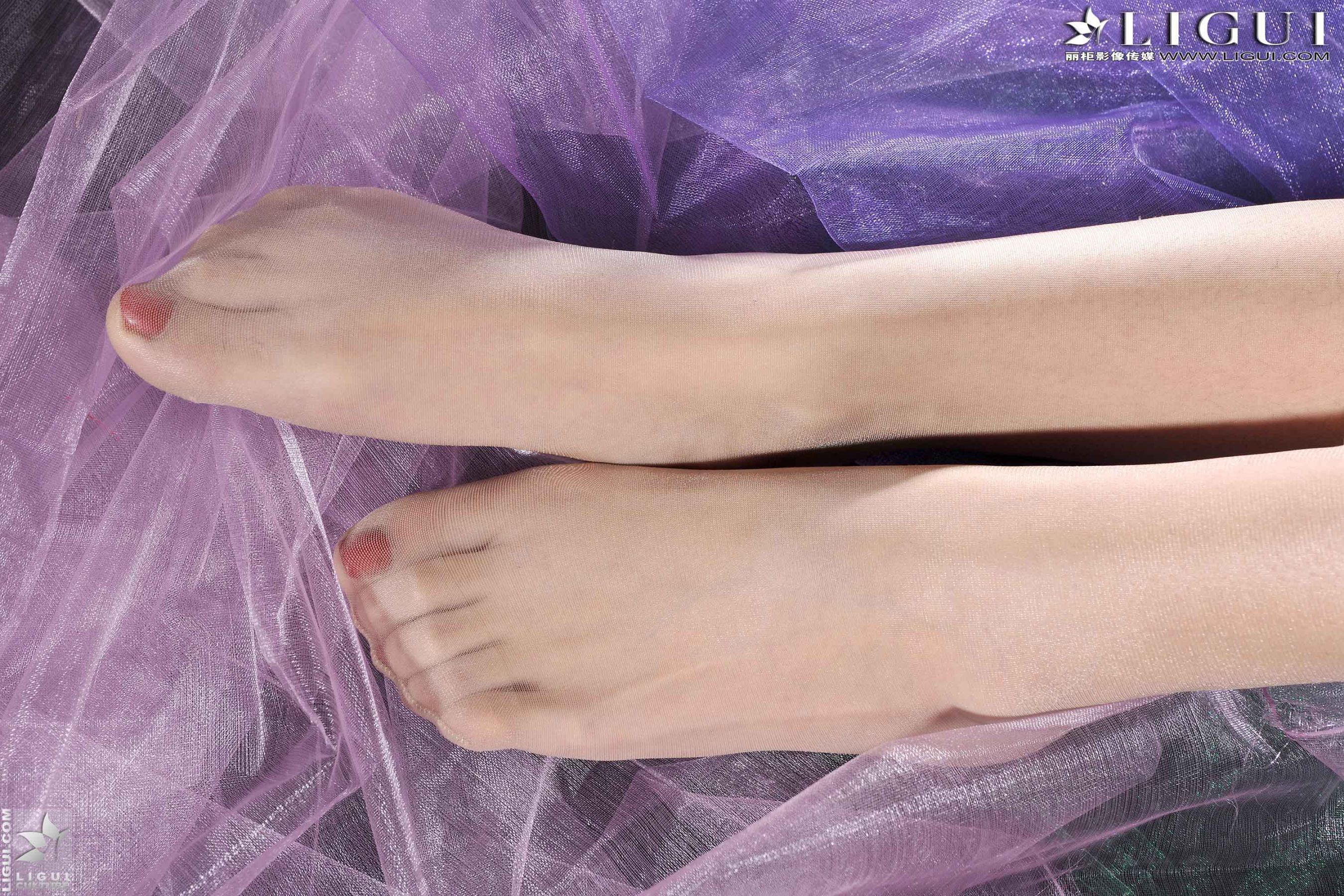 Model 安娜《薄纱丝足》 美腿玉足写真图片-图42