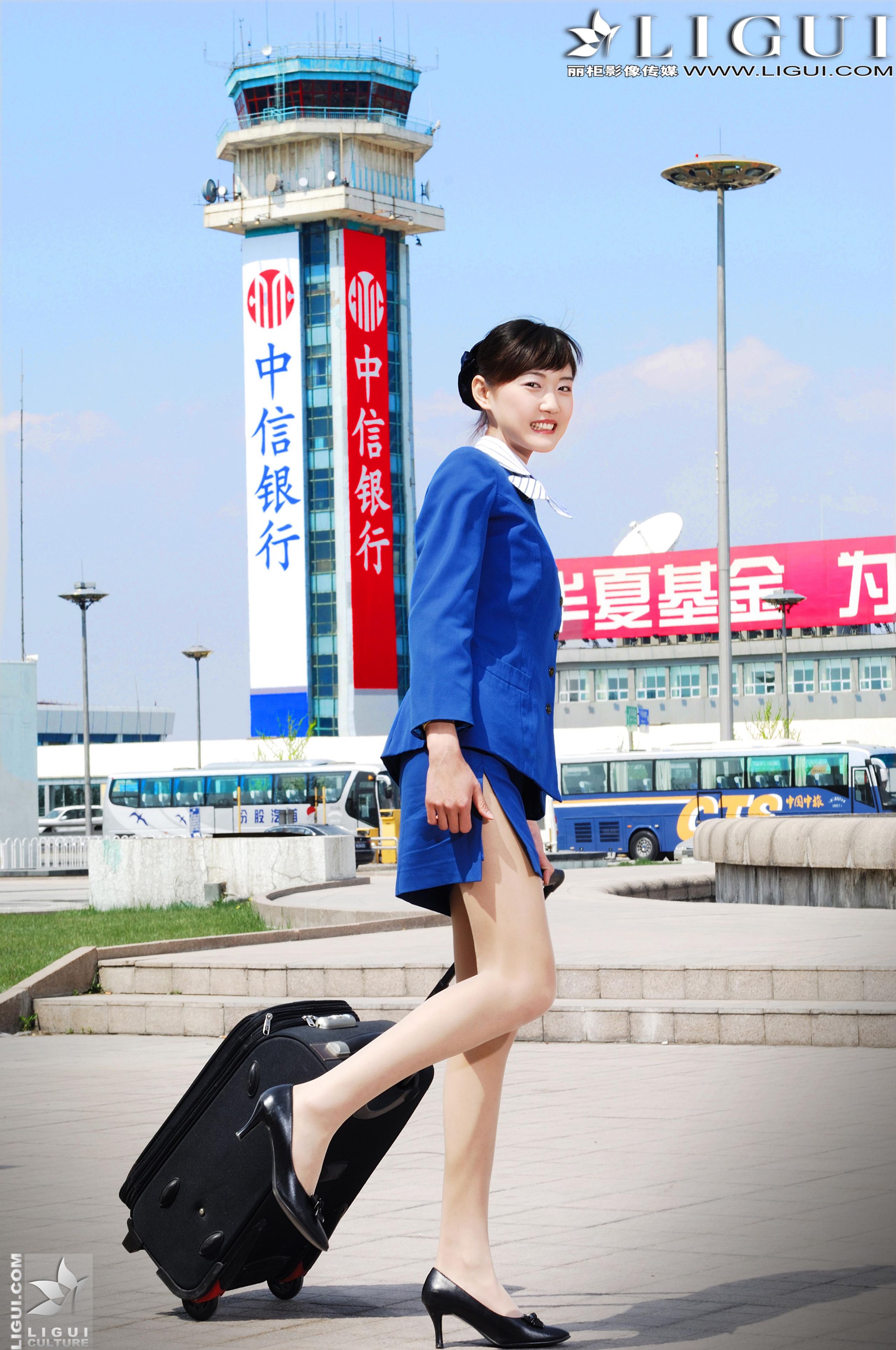 Model 婷婷《空姐系列》  美腿丝足写真图片-图23