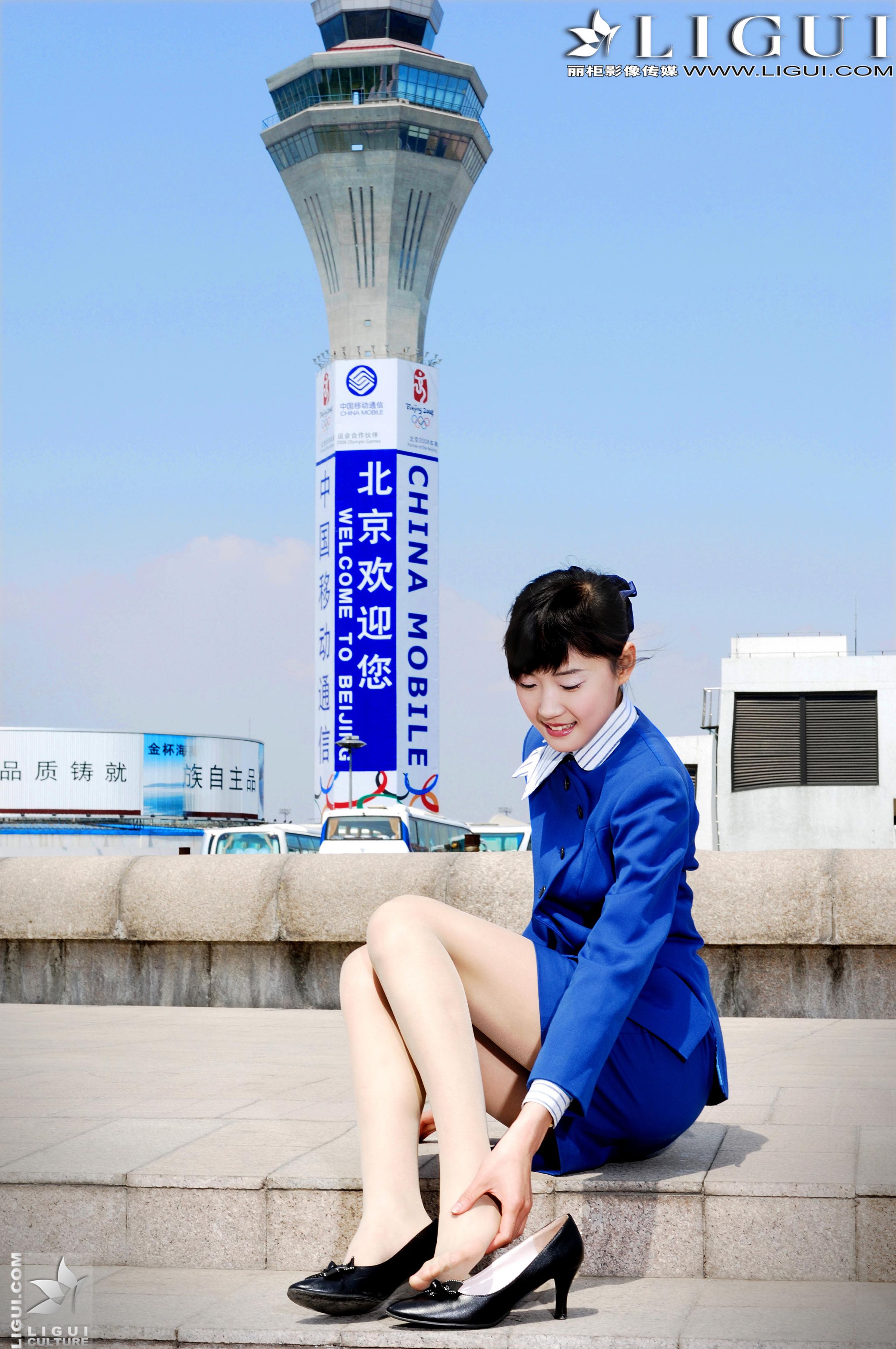 Model 婷婷《空姐系列》  美腿丝足写真图片-图27