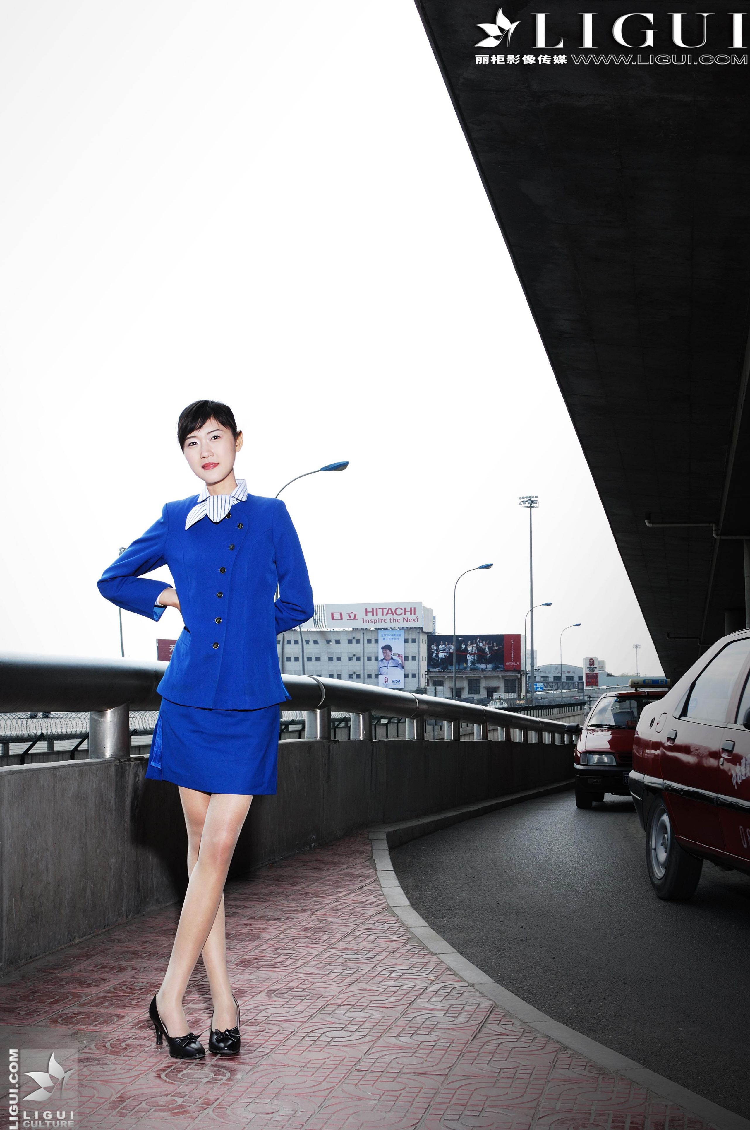 Model 婷婷《空姐系列》  美腿丝足写真图片-图37