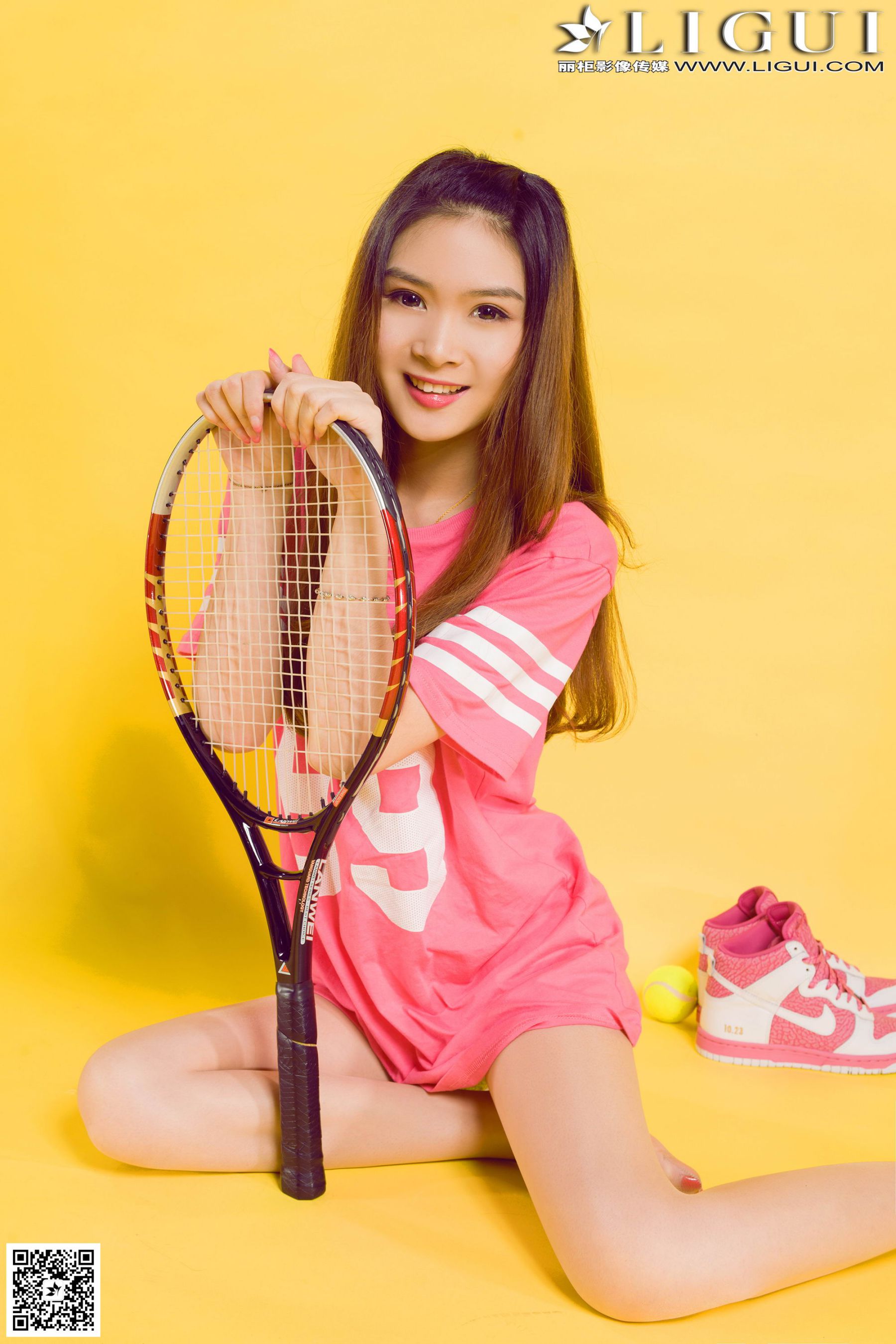 Model 允儿《篮球少女羽毛球运动系列》美腿玉足写真图片-图47